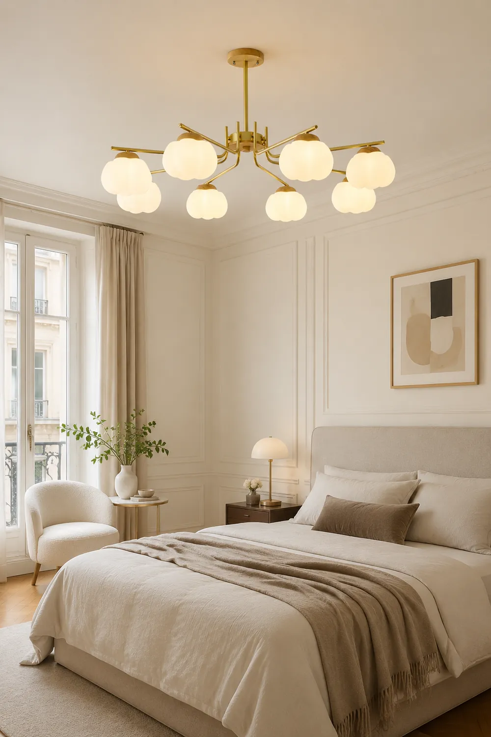Plastic Cotton Balls Chandelier - Lumpaz