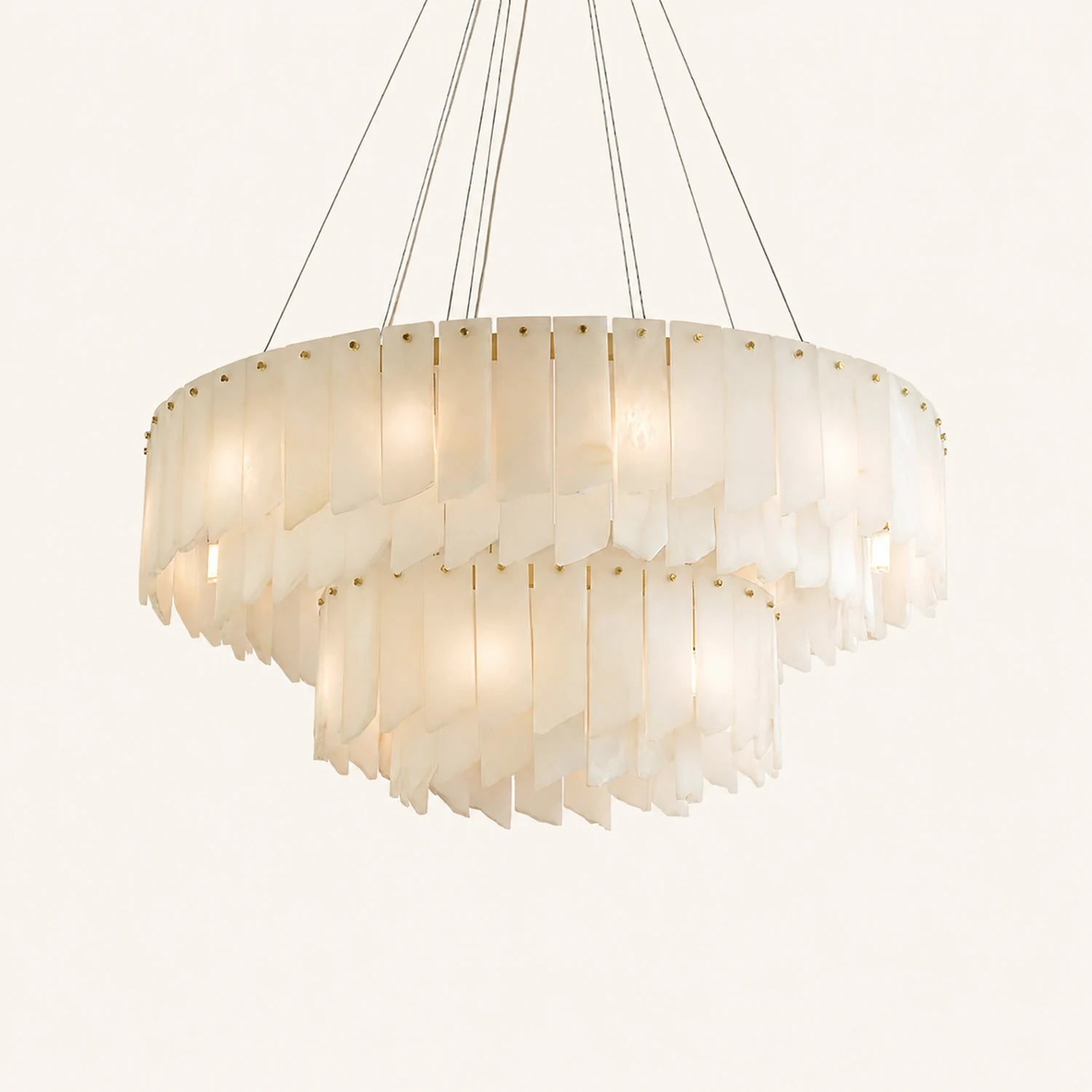Alabaster Cascade Tiered Chandelier - Lumpaz