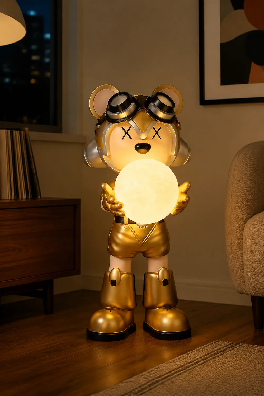 Space Bear Built-in Battery Floor Lamp - Lumpaz