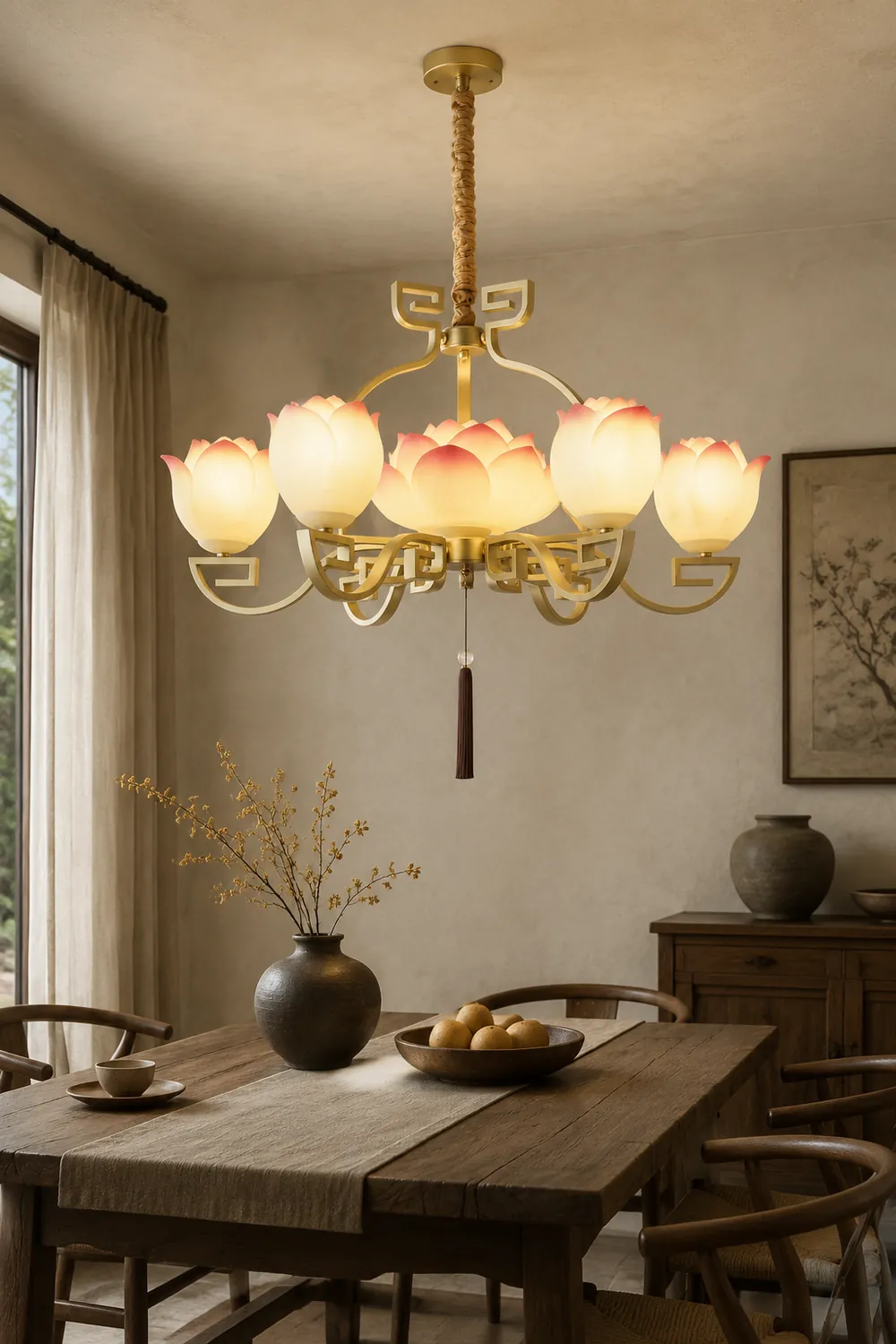 Lotus Bloom Chandelier - Lumpaz