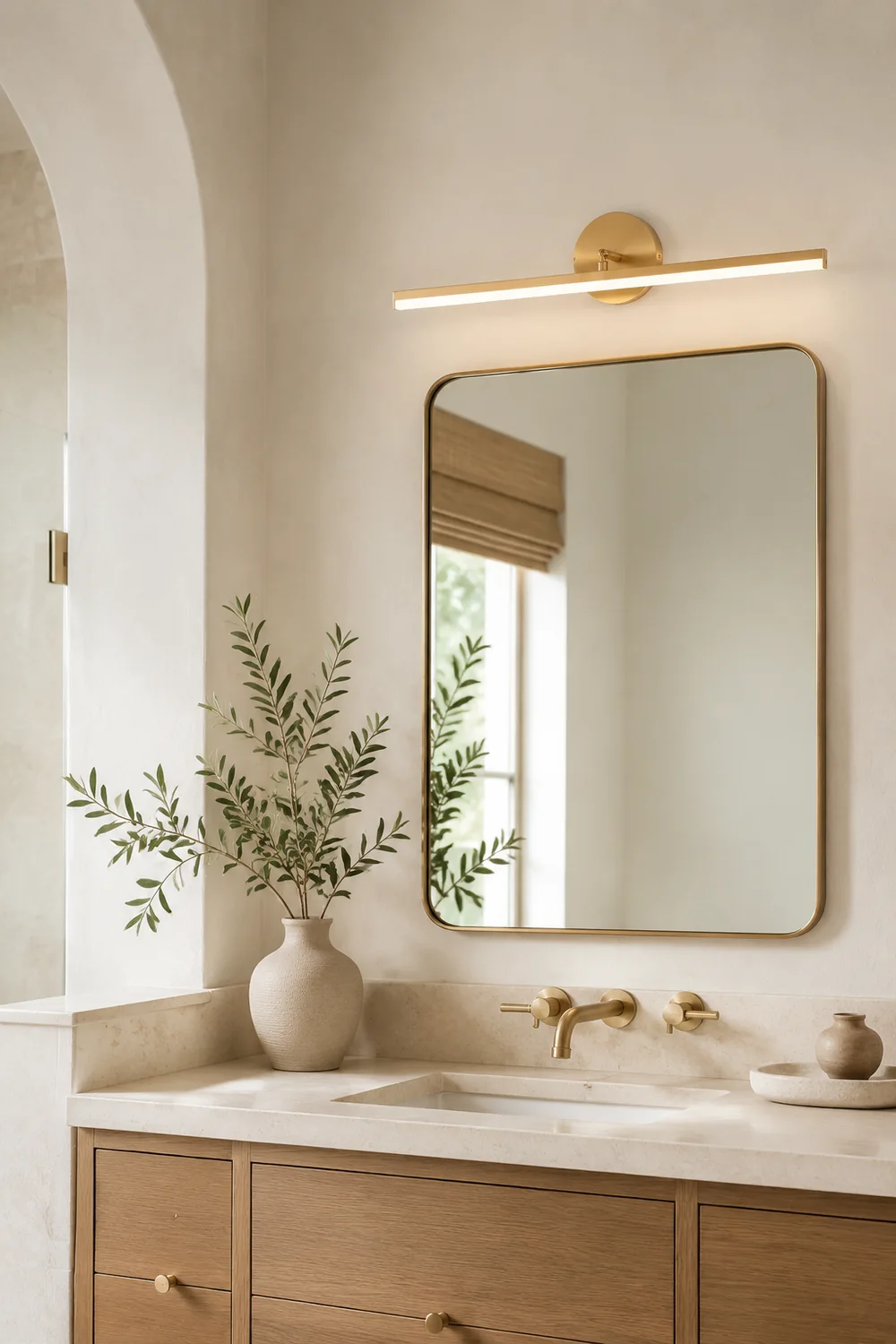 Brass LED Bath Vanity Lamp - Lumpaz
