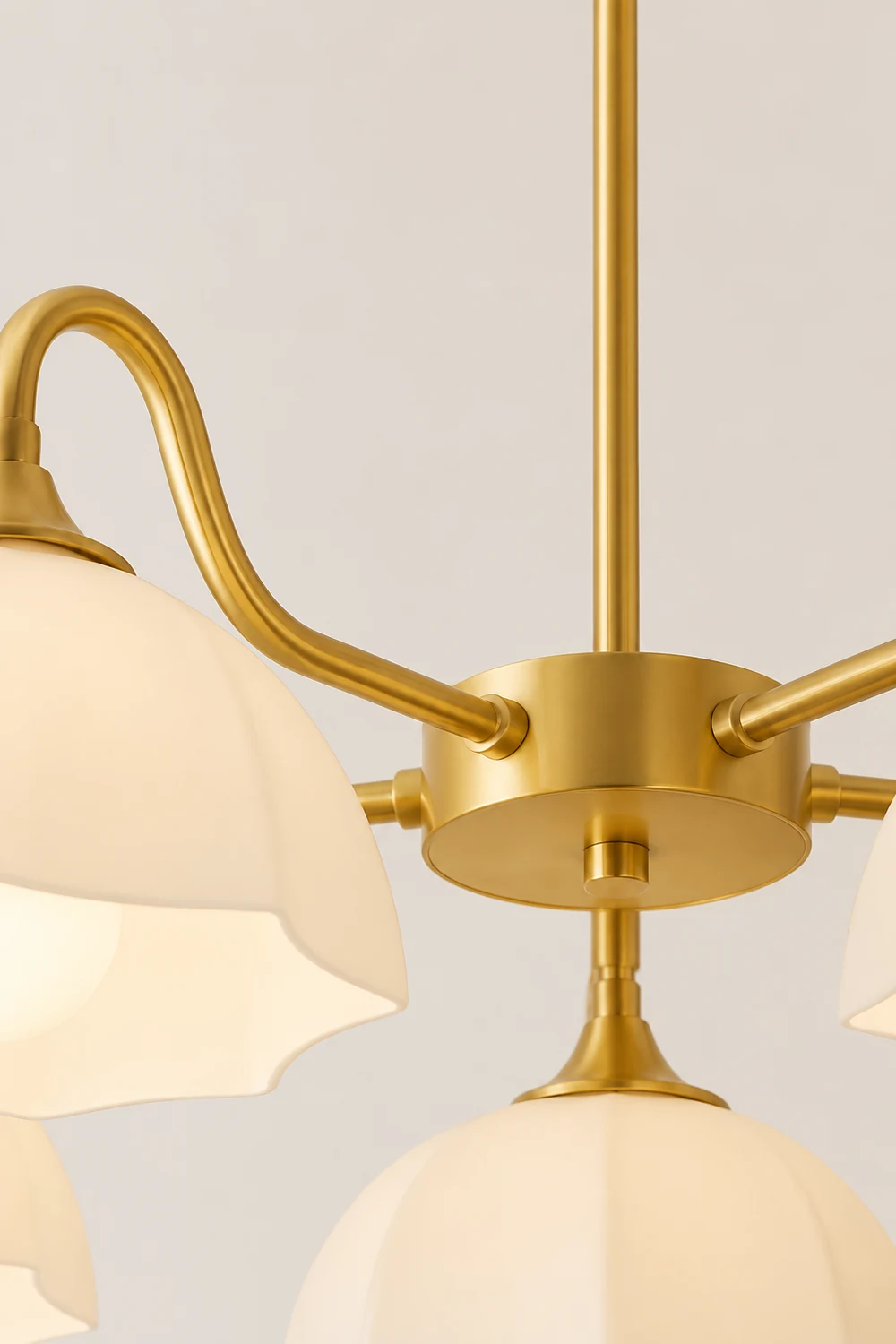 Octagonal Glass Bowl Chandelier - Lumpaz