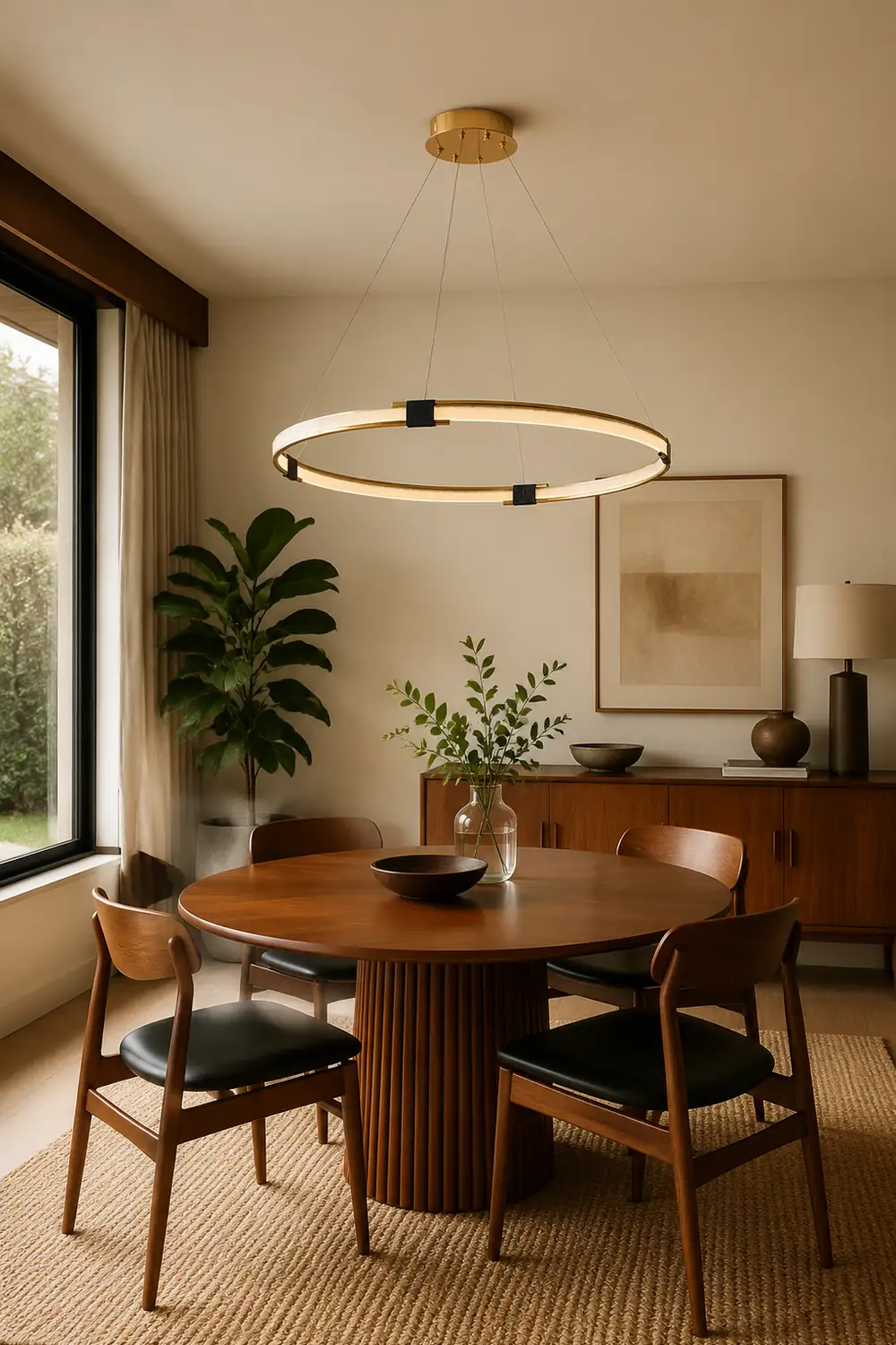 Gold Ring Chandelier - Lumpaz