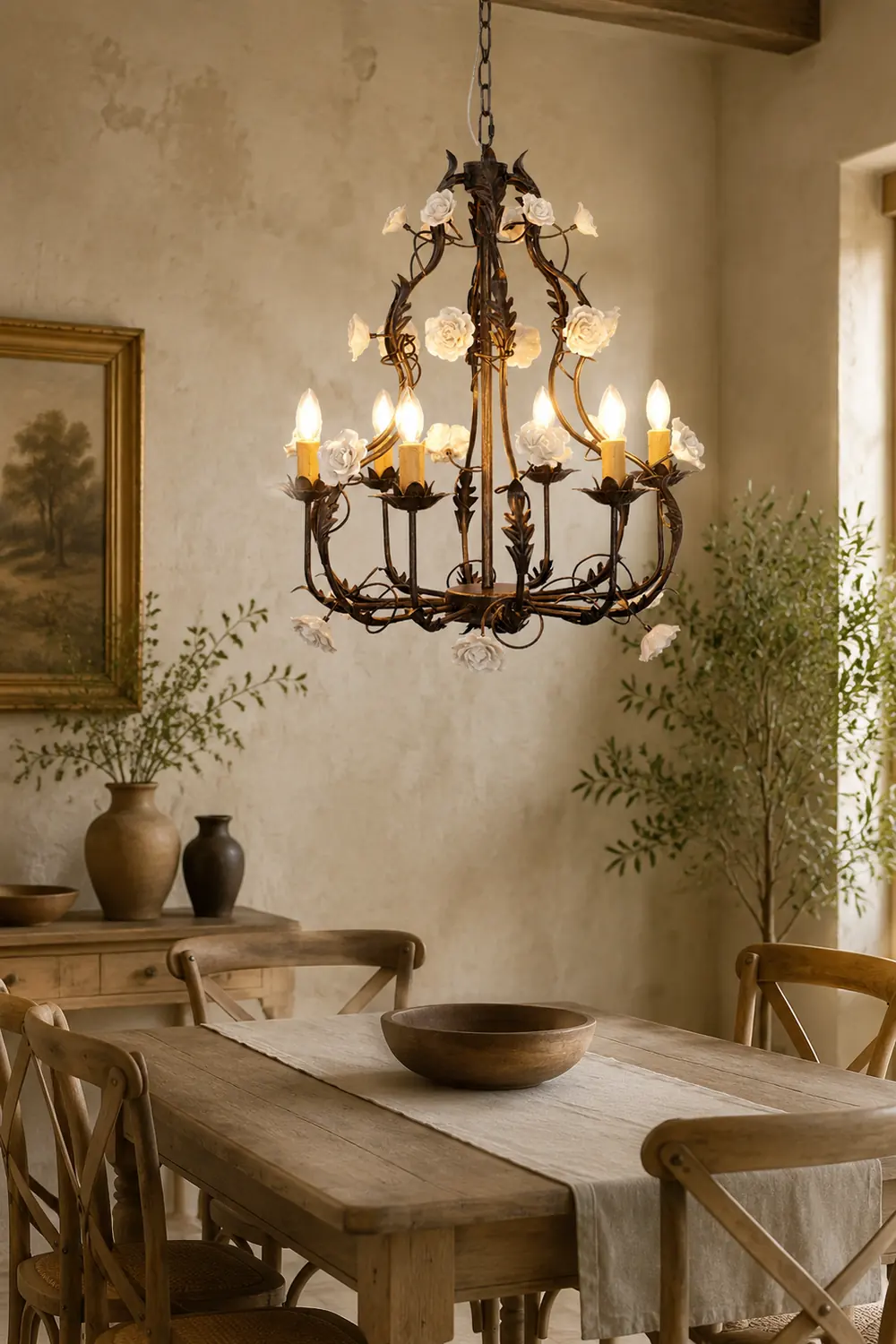 Florentine Rose Garden Chandelier - Lumpaz