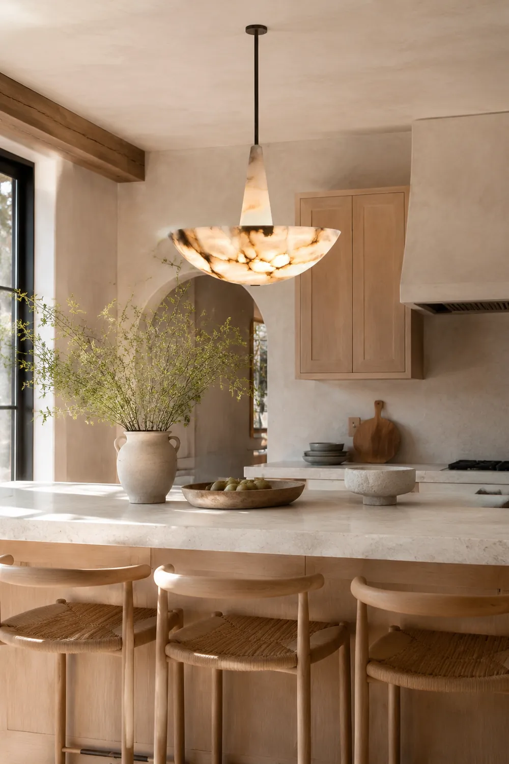Domus Alabaster Chandelier - Lumpaz