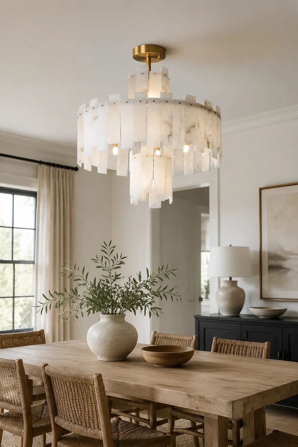 Regina Alabaster Chandelier - Lumpaz