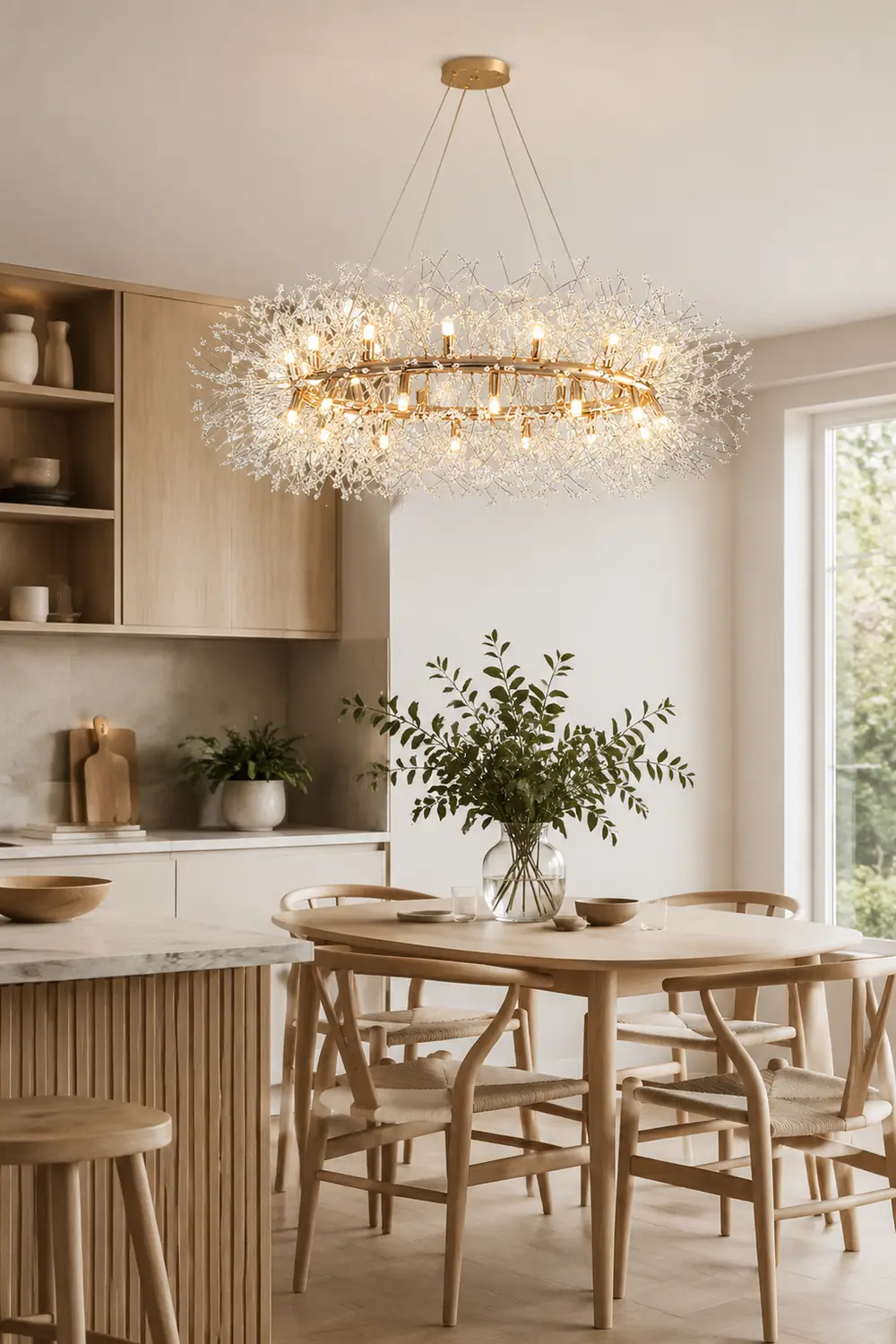 Dandelion Round Chandelier - Lumpaz
