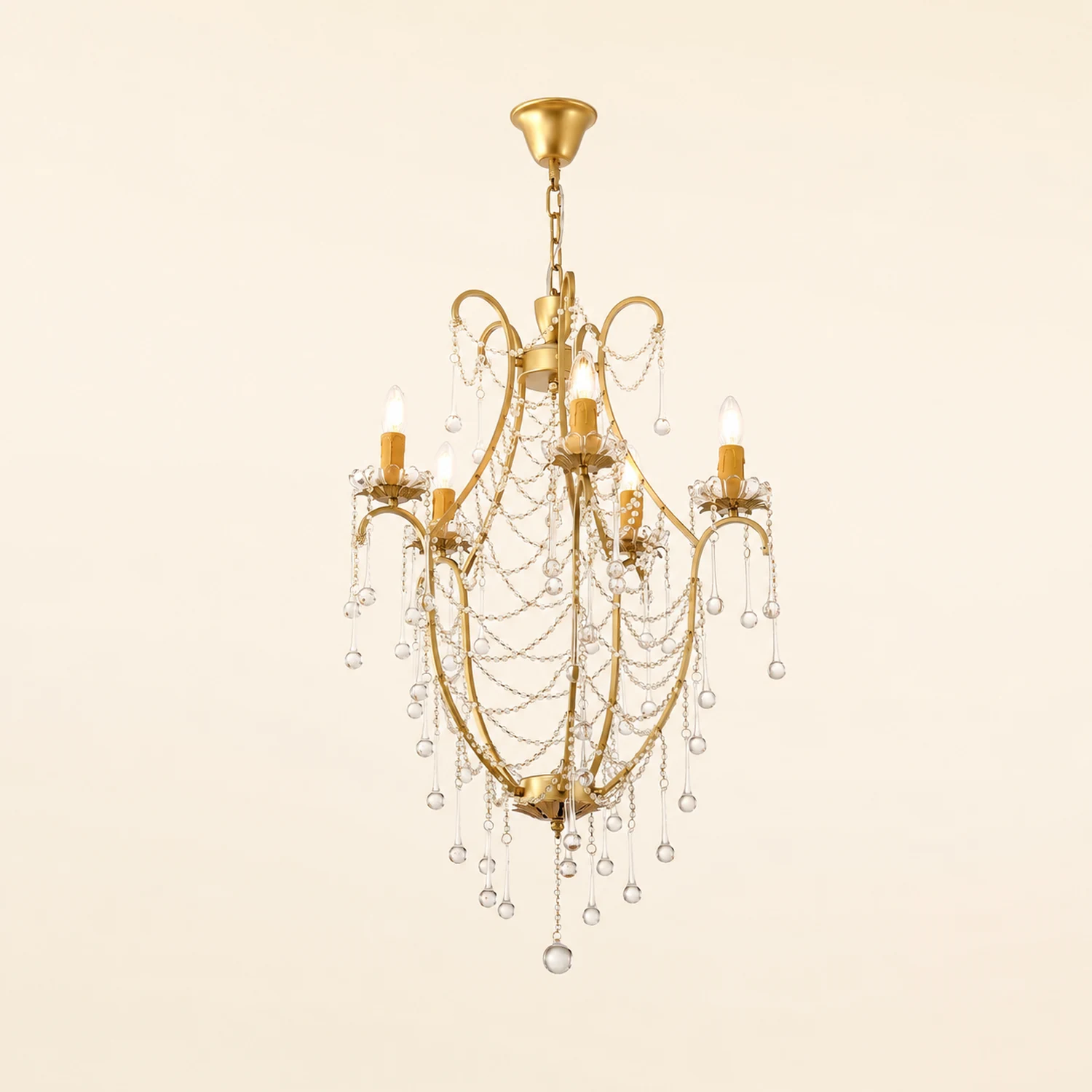 Crystal Birdcage Chandelier - Lumpaz