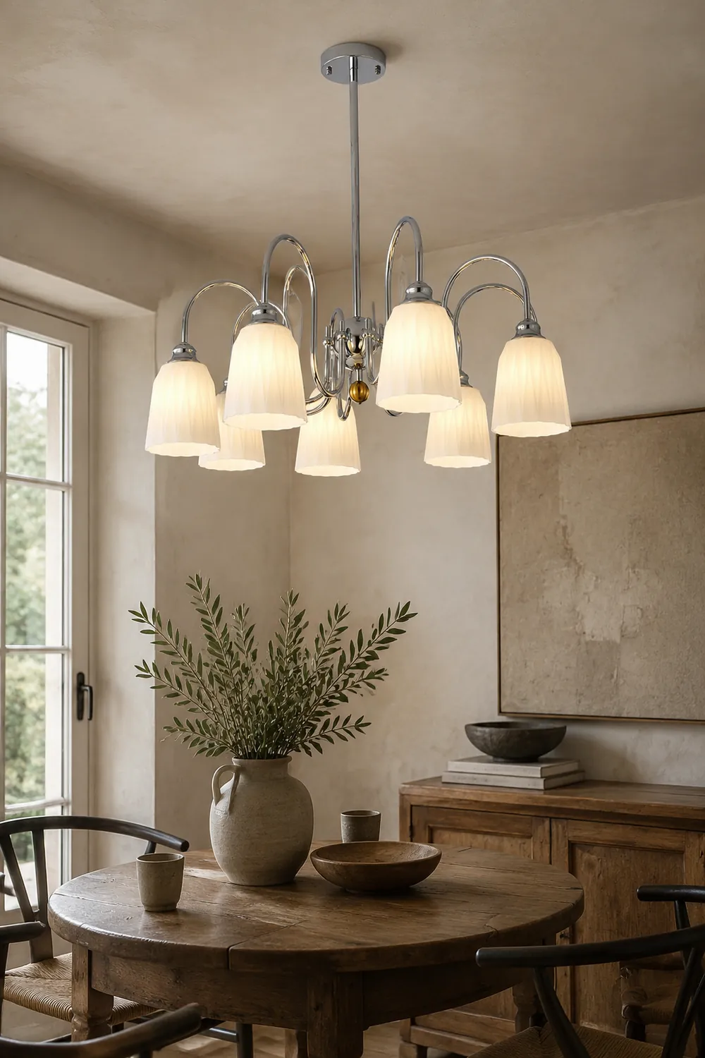 Bauhaus Pleated Chandelier - Lumpaz