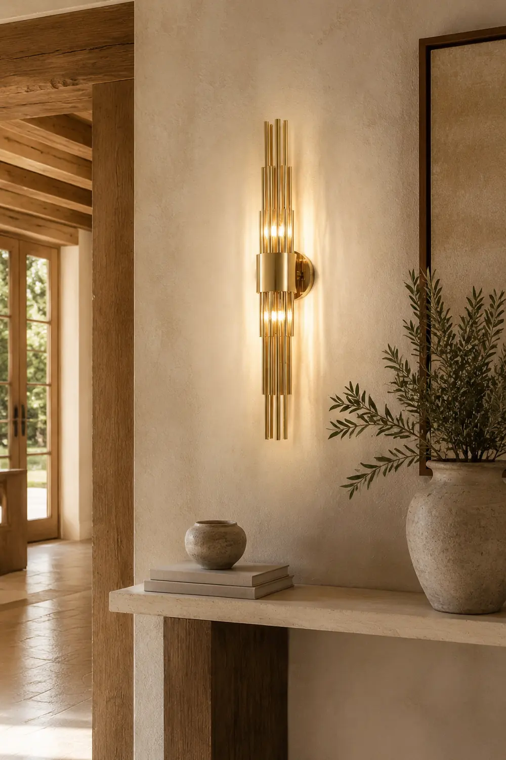 Gold Streamline Wall Lamp - Lumpaz