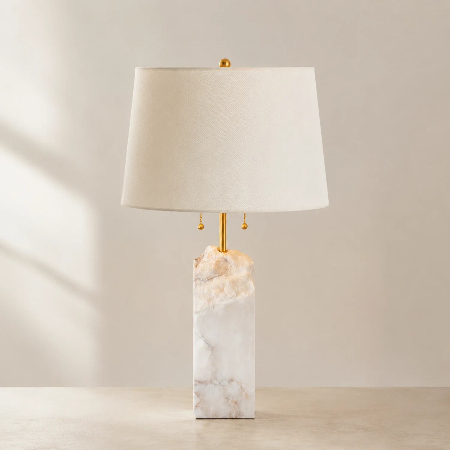 Raw Alabaster Table Lamp - Lumpaz