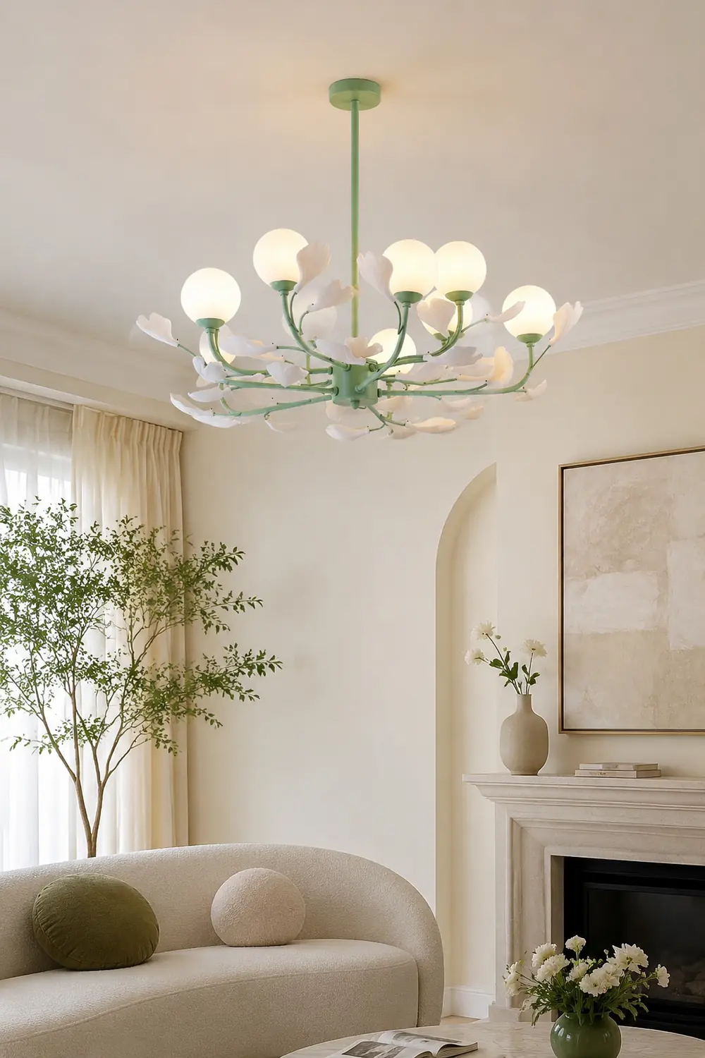 Opal Glass Chandelier - Lumpaz