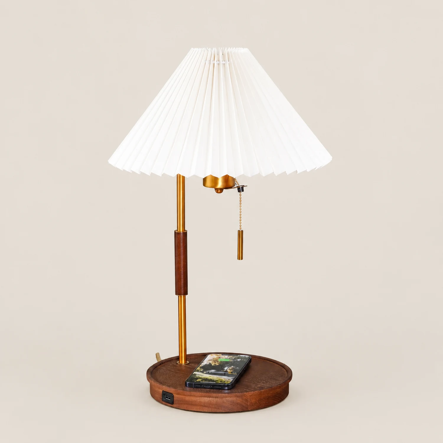 Wooden Retro Table Lamp - Lumpaz