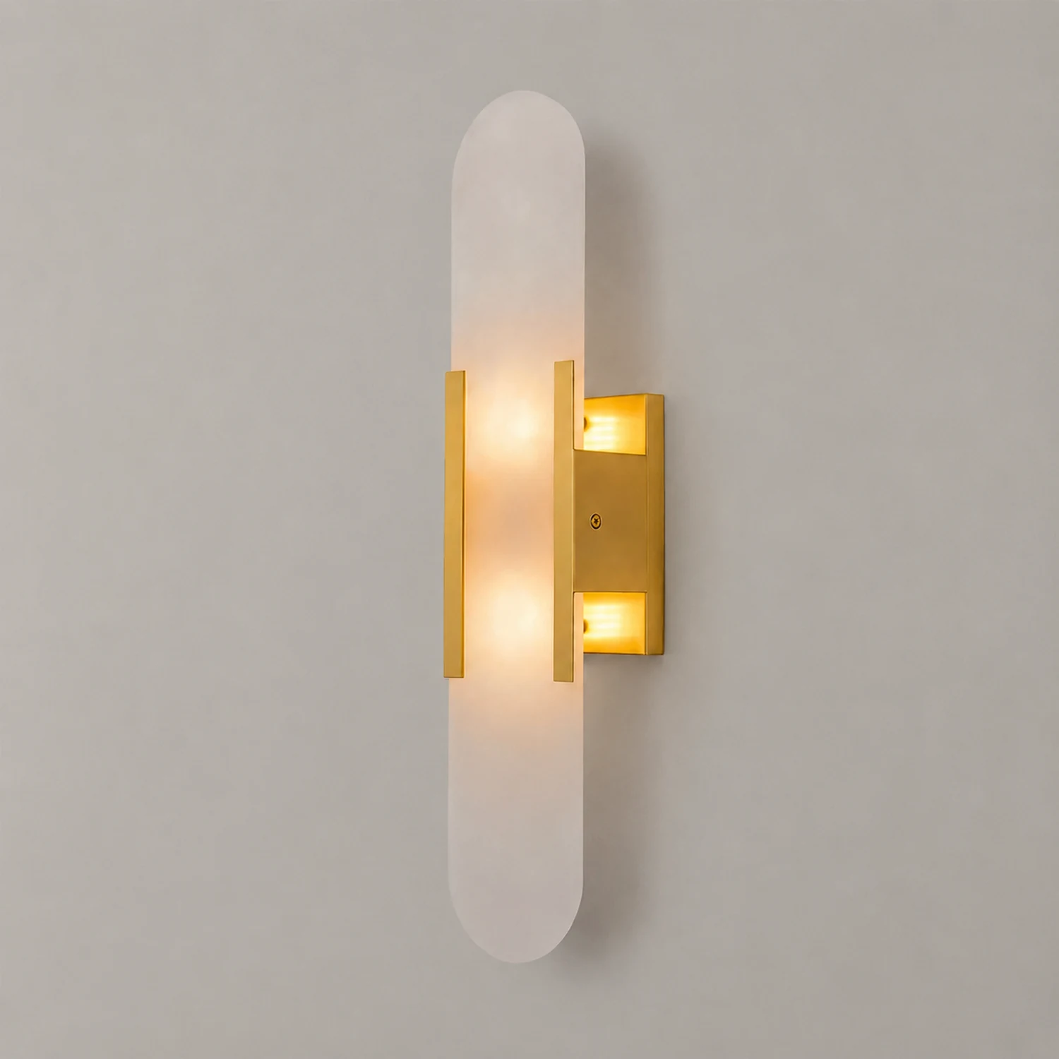 Melange Elongated Alabaster Wall Lamp - Lumpaz
