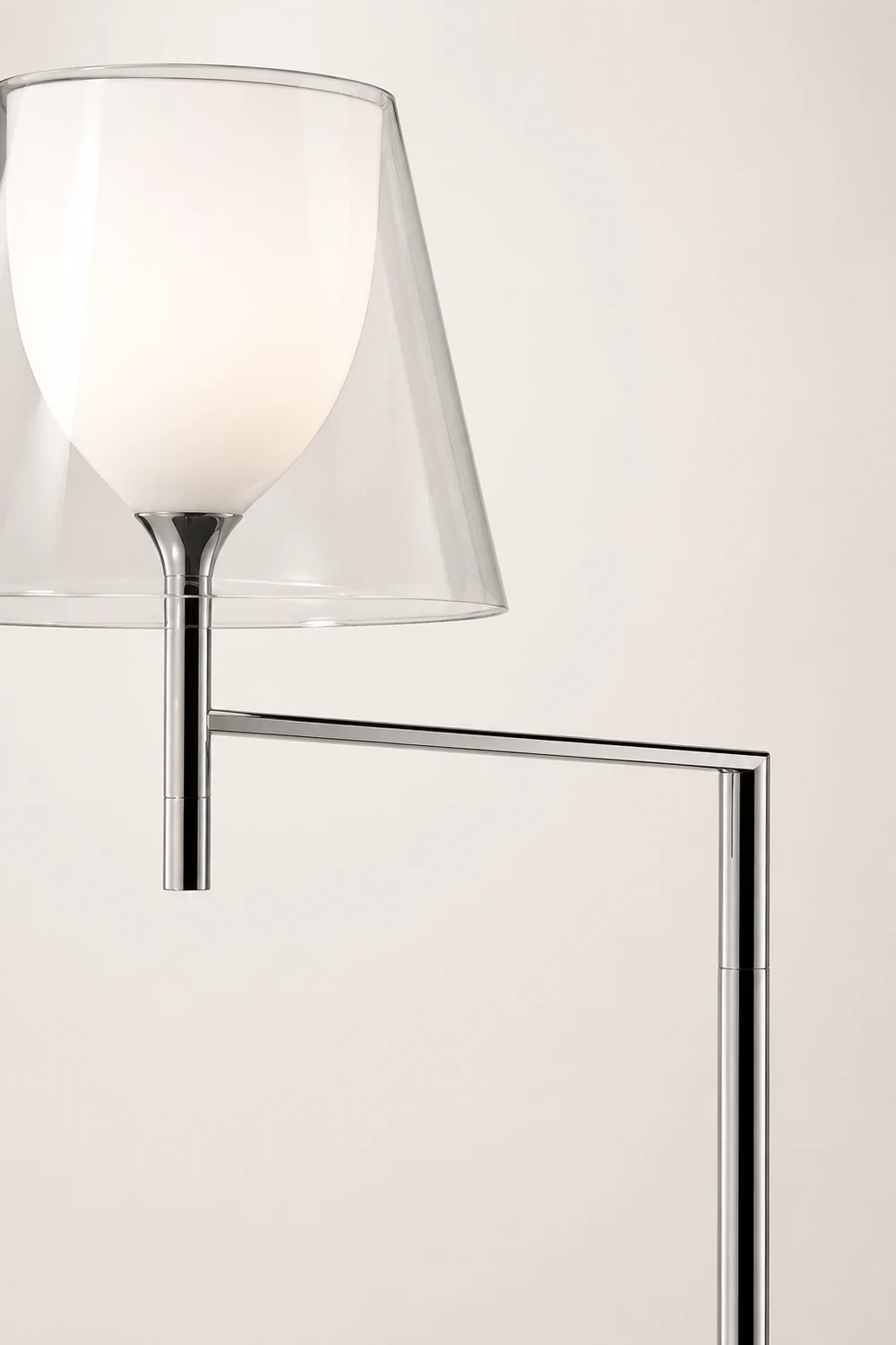 Chrome Prism Bending Floor Light - Lumpaz