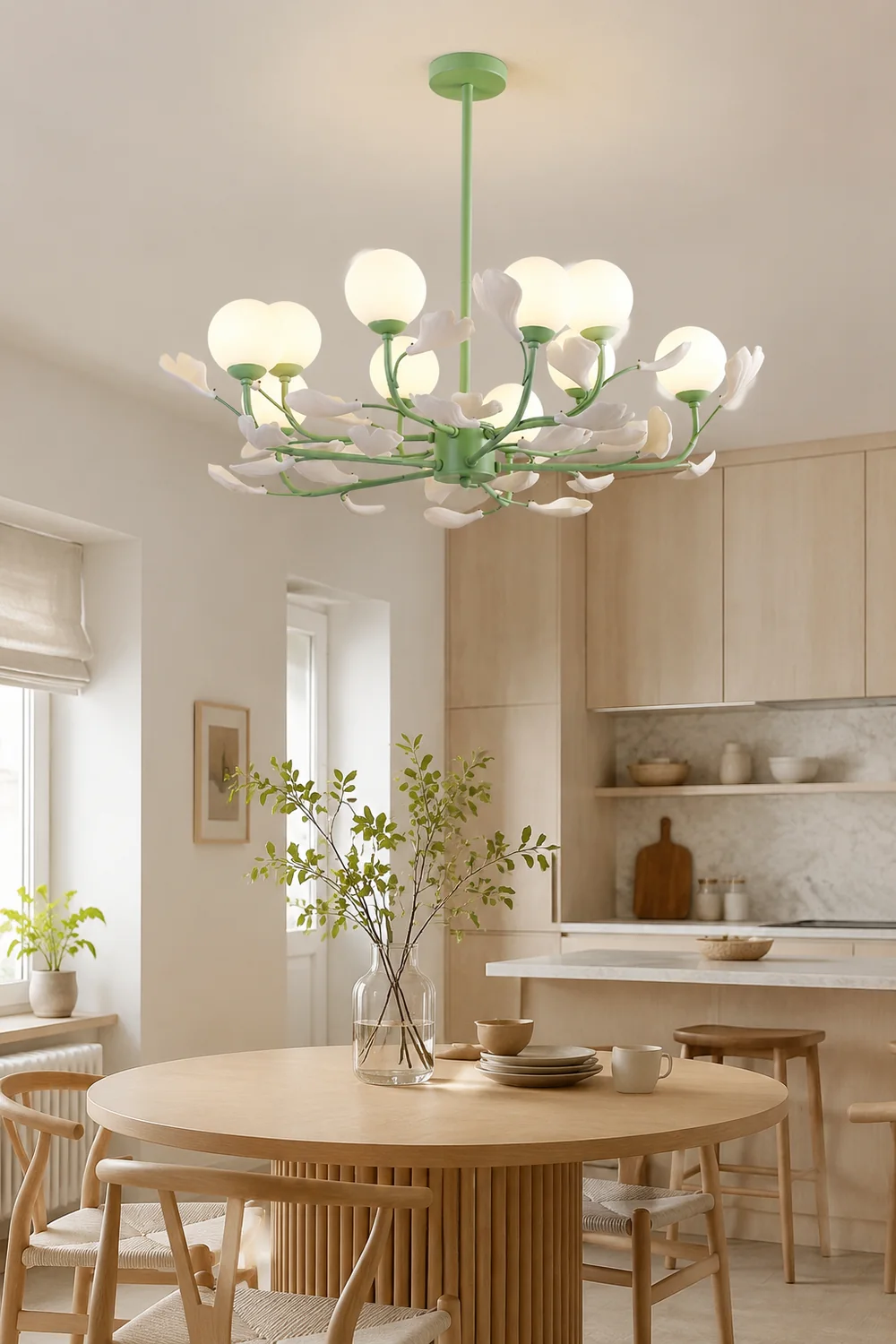 Opal Glass Chandelier - Lumpaz