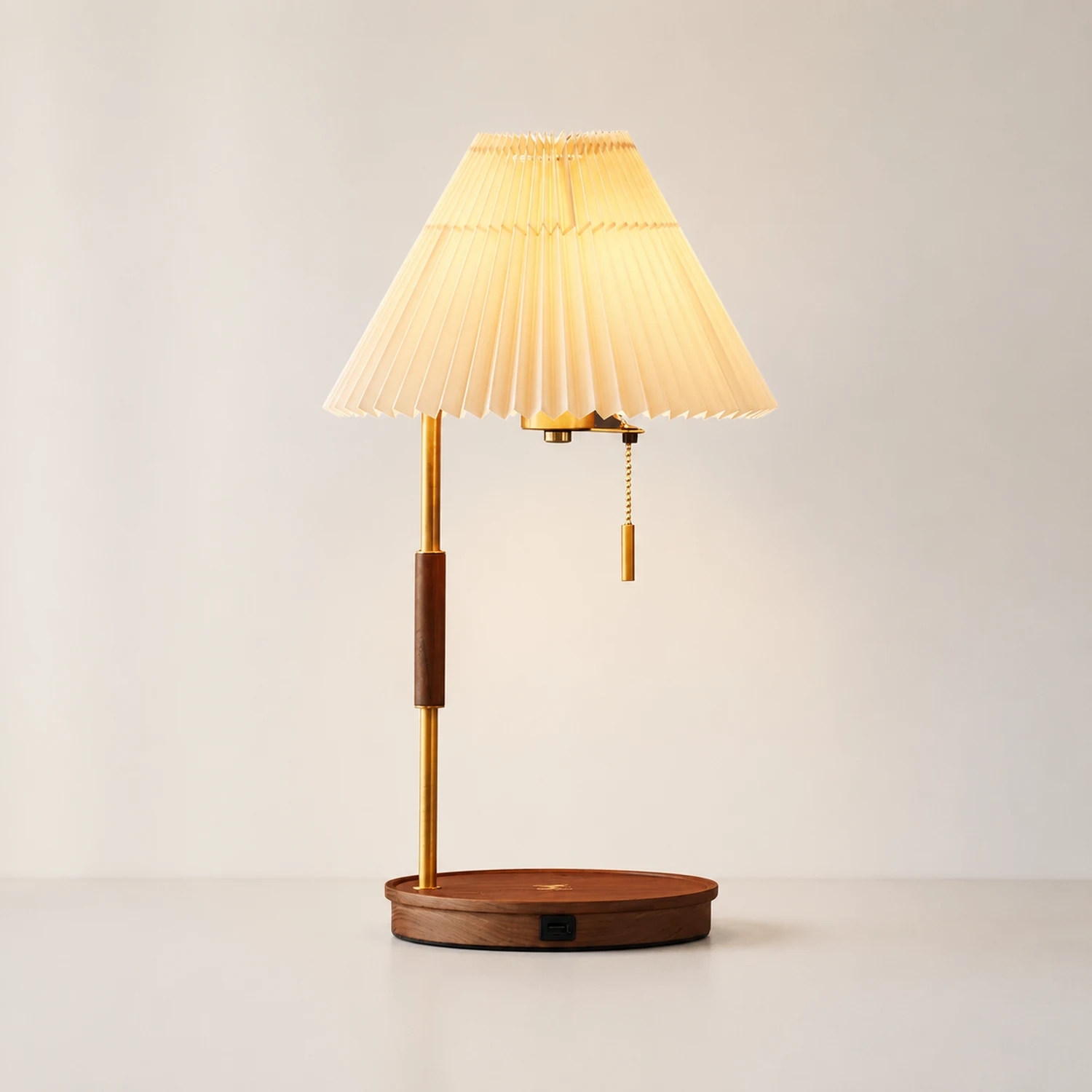 Wooden Retro Table Lamp - Lumpaz