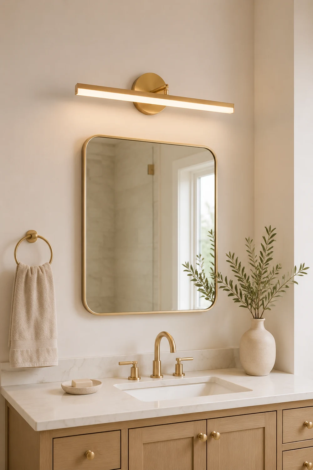 Brass LED Bath Vanity Lamp - Lumpaz