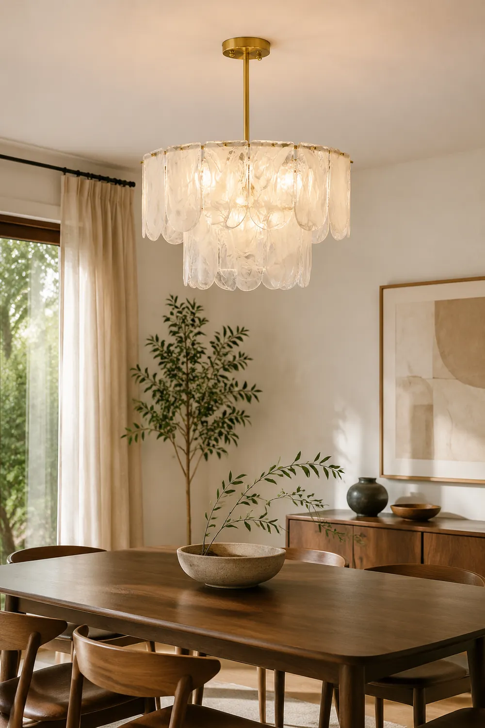 Traditional Classic Metal Glass Chandelier - Lumpaz