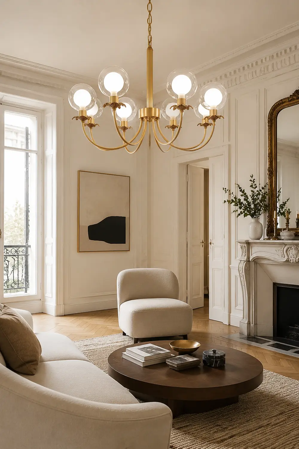 Aureate Radiance Glass Chandelier - Lumpaz