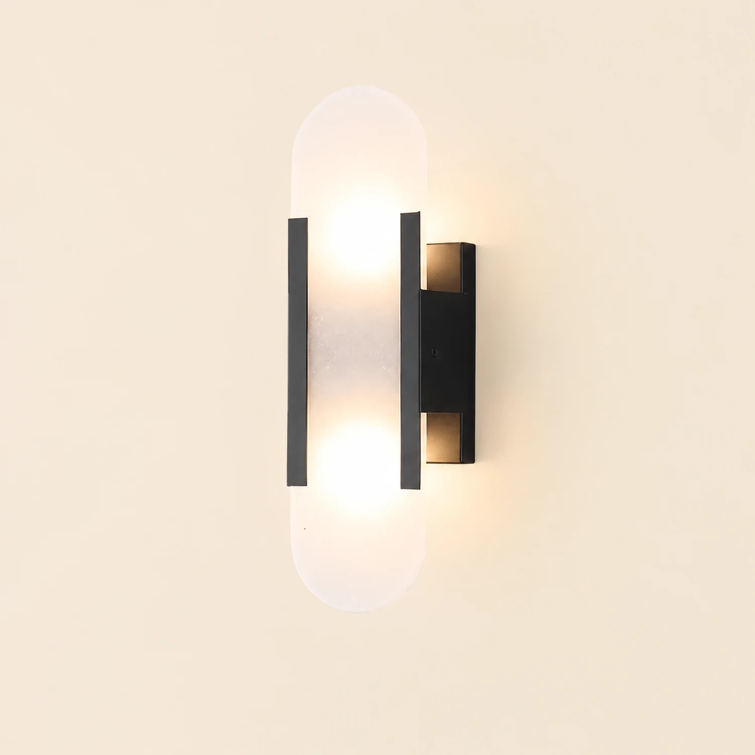 Melange Elongated Alabaster Wall Lamp - Lumpaz