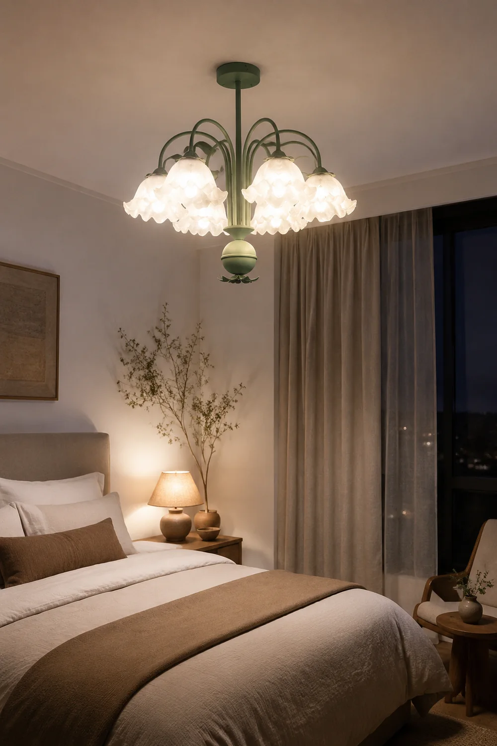 Bell Orchid Chandelier - Lumpaz