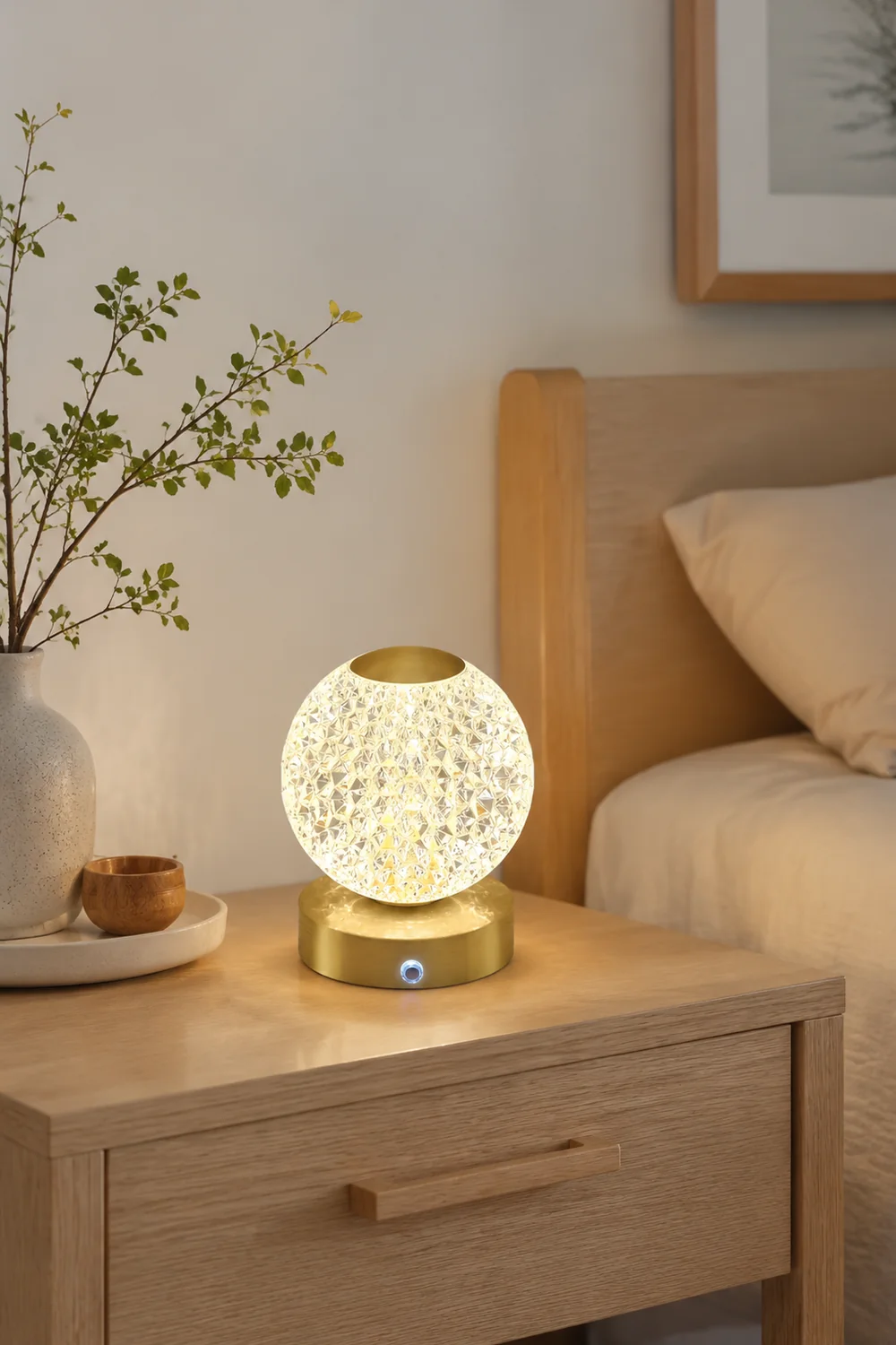 Jarin Diamond Built-in Battery Table Lamp - Lumpaz