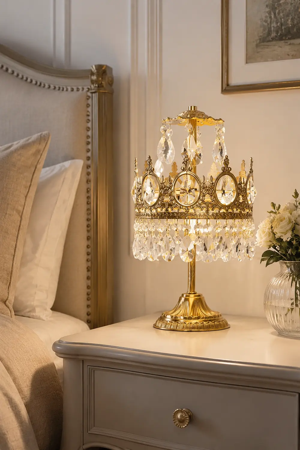 Vintage Crystal Table Light - Lumpaz