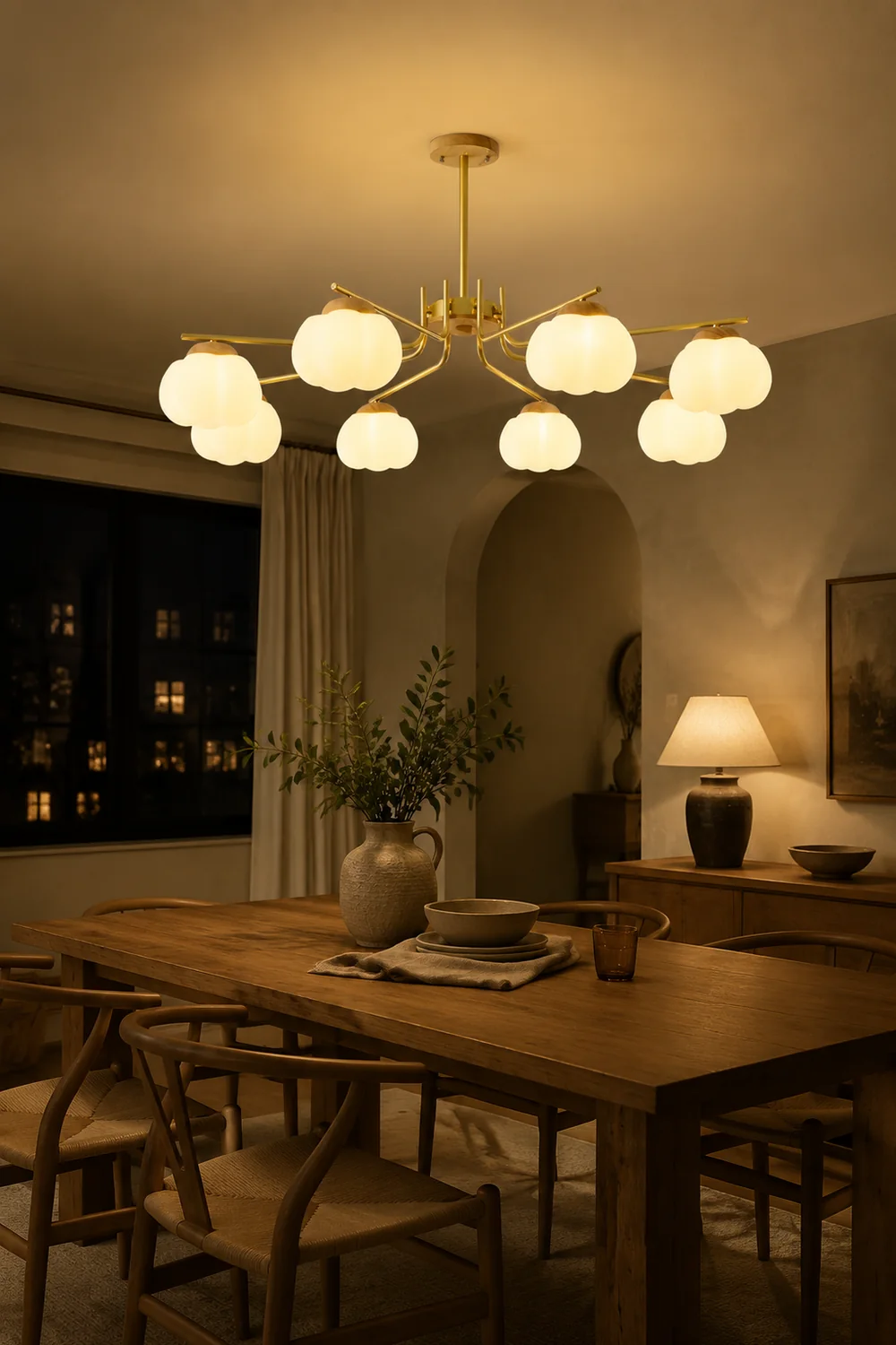 Plastic Cotton Balls Chandelier - Lumpaz