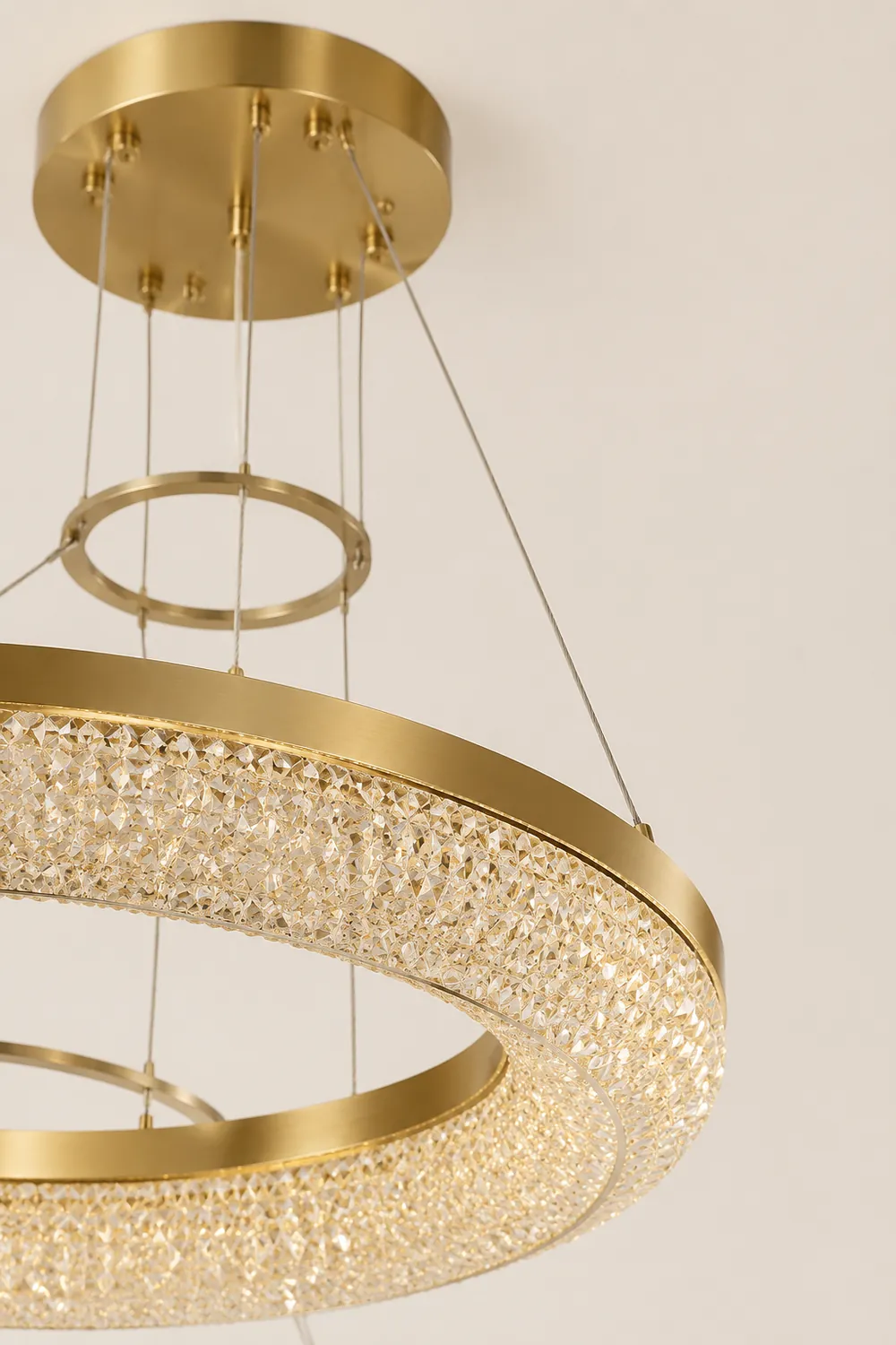 Round Ring Crystal Chandeliers - Lumpaz