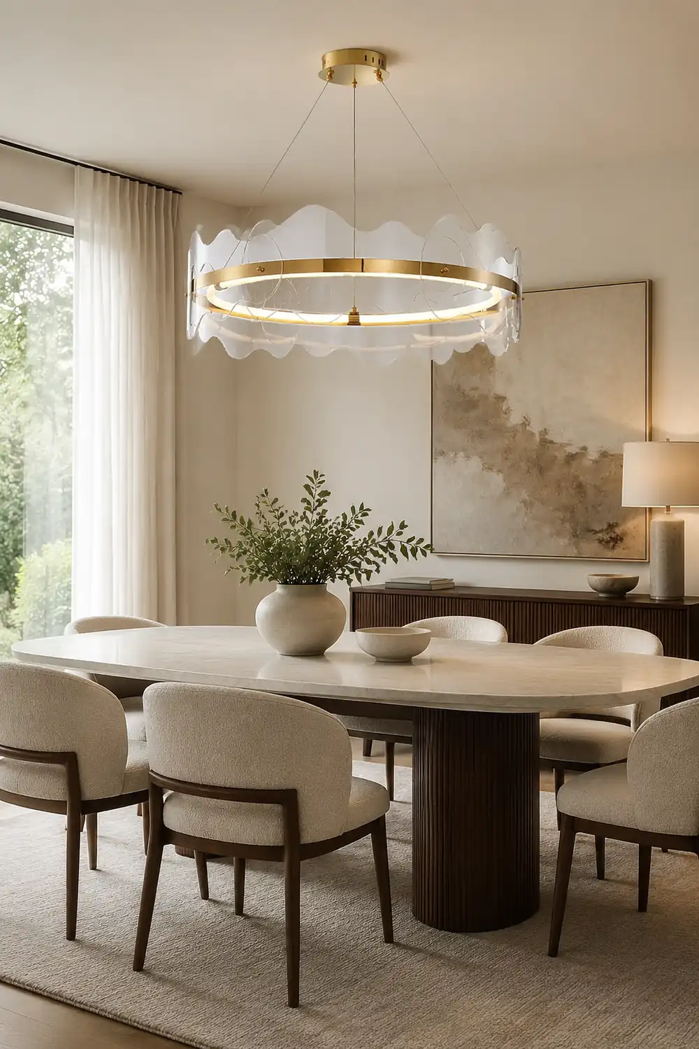Acrylic Wave Chandelier - Lumpaz