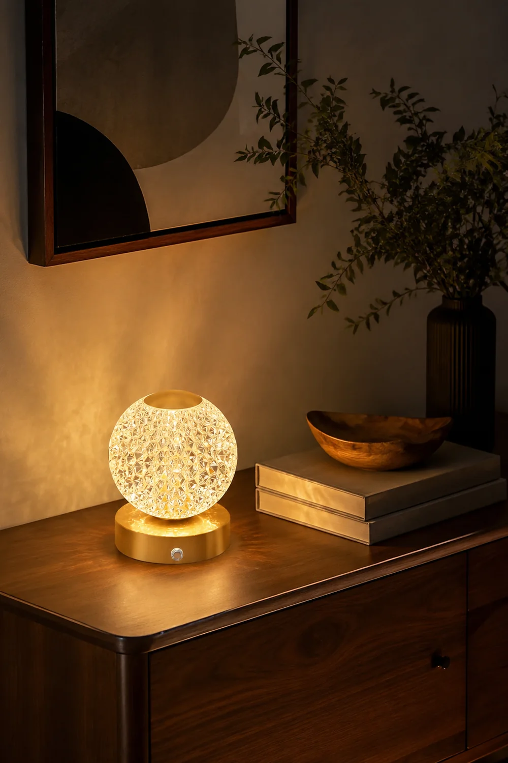 Jarin Diamond Built-in Battery Table Lamp - Lumpaz