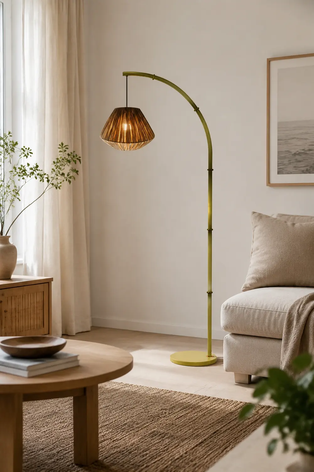 Bamboo Pole Floor Lamp - Lumpaz