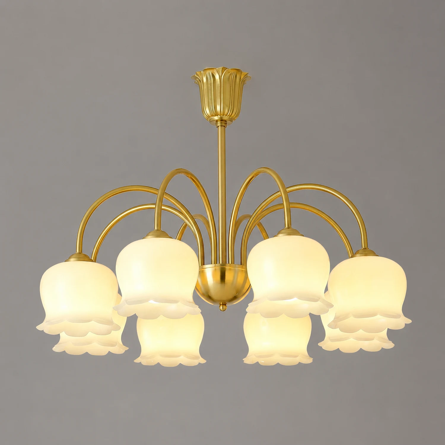 Orchids Brass Chandelier - Lumpaz