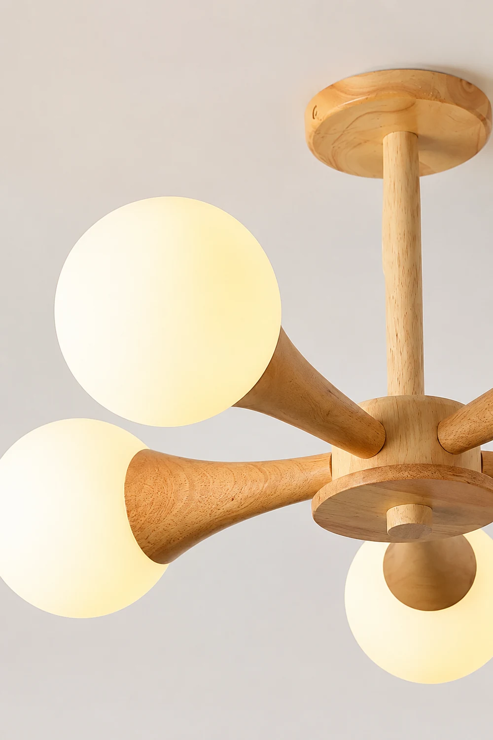 Wooden Nera Chandelier - Lumpaz