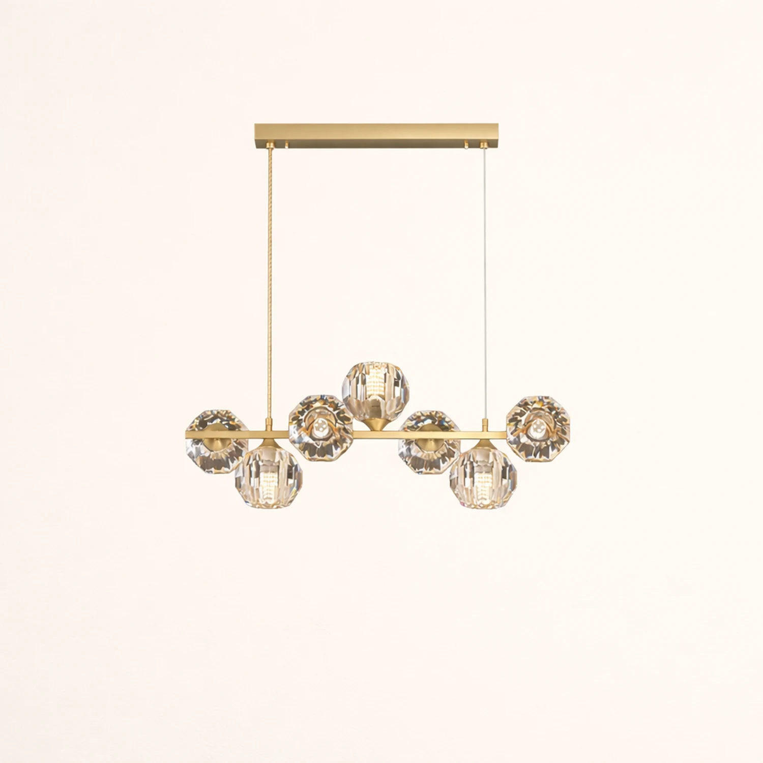 Crystal Glass Ball Chandelier - Lumpaz
