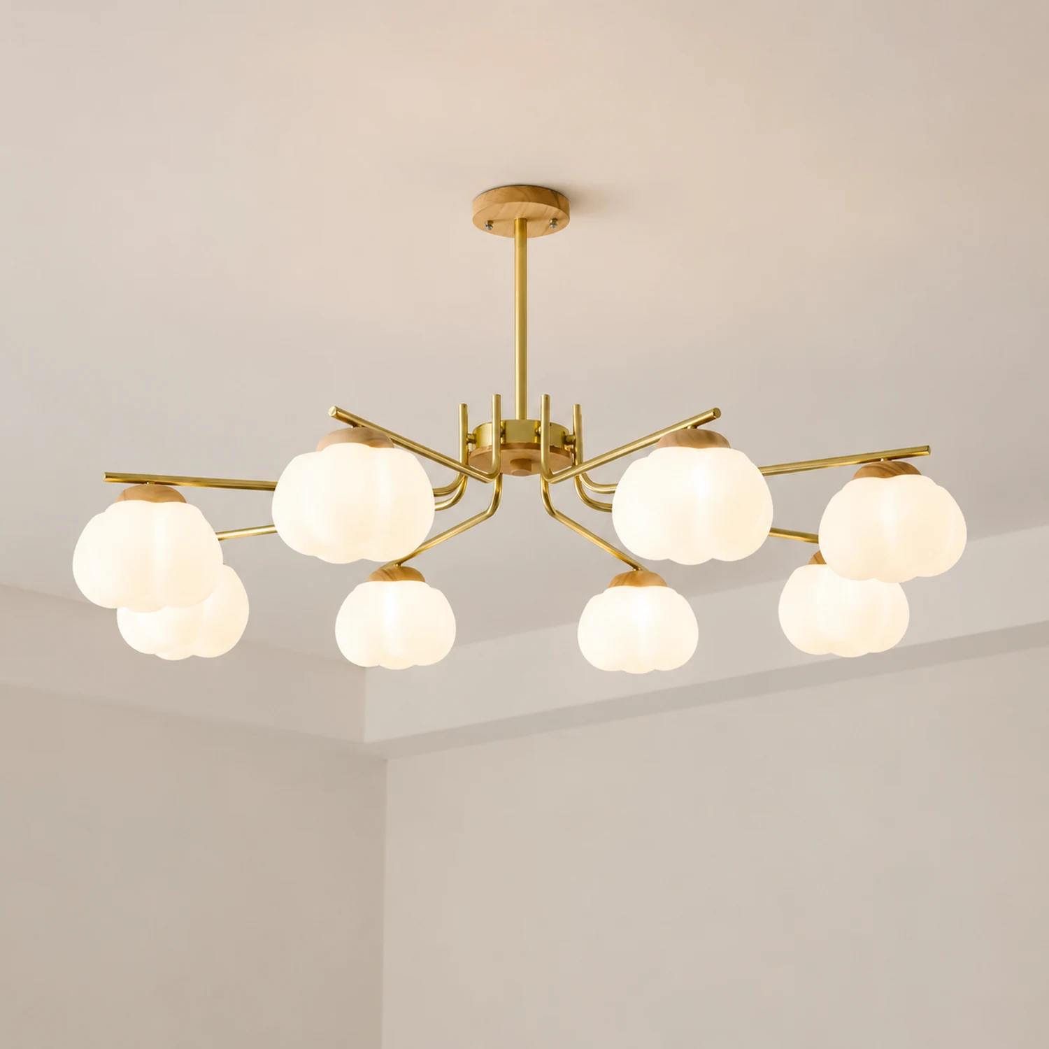 Plastic Cotton Balls Chandelier - Lumpaz