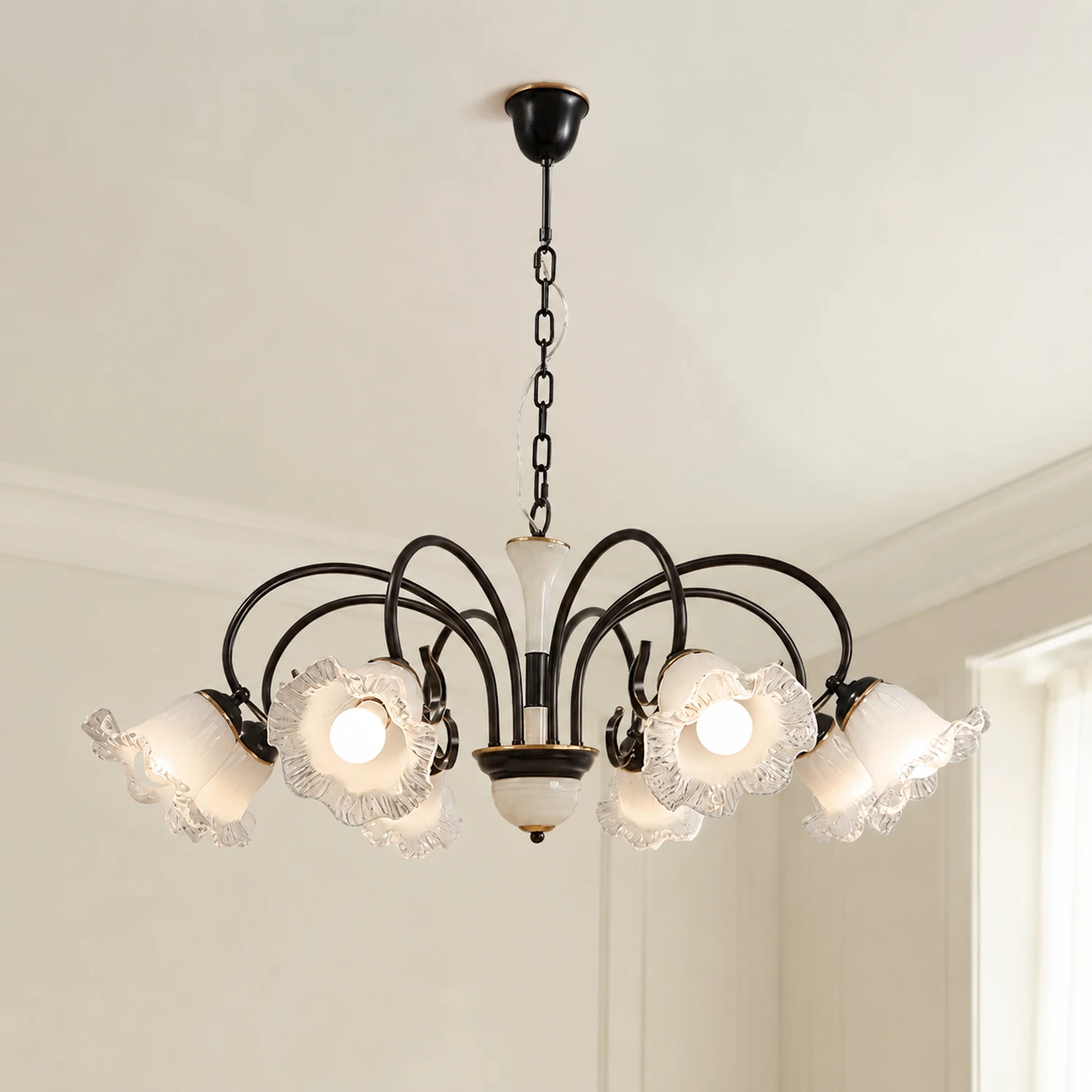 Luce Black Chandelier - Lumpaz