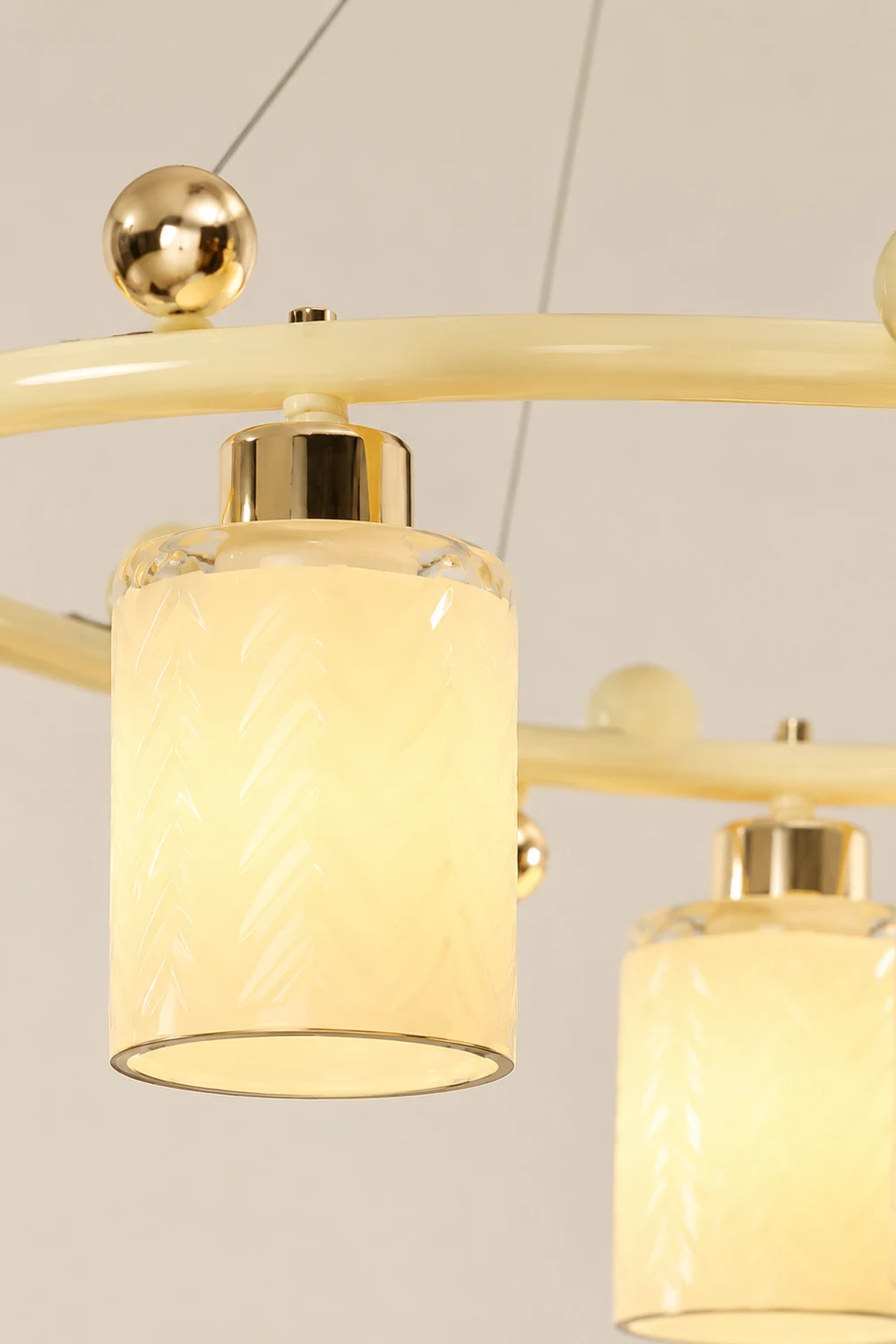 Ring Glass Cup Chandelier - Lumpaz