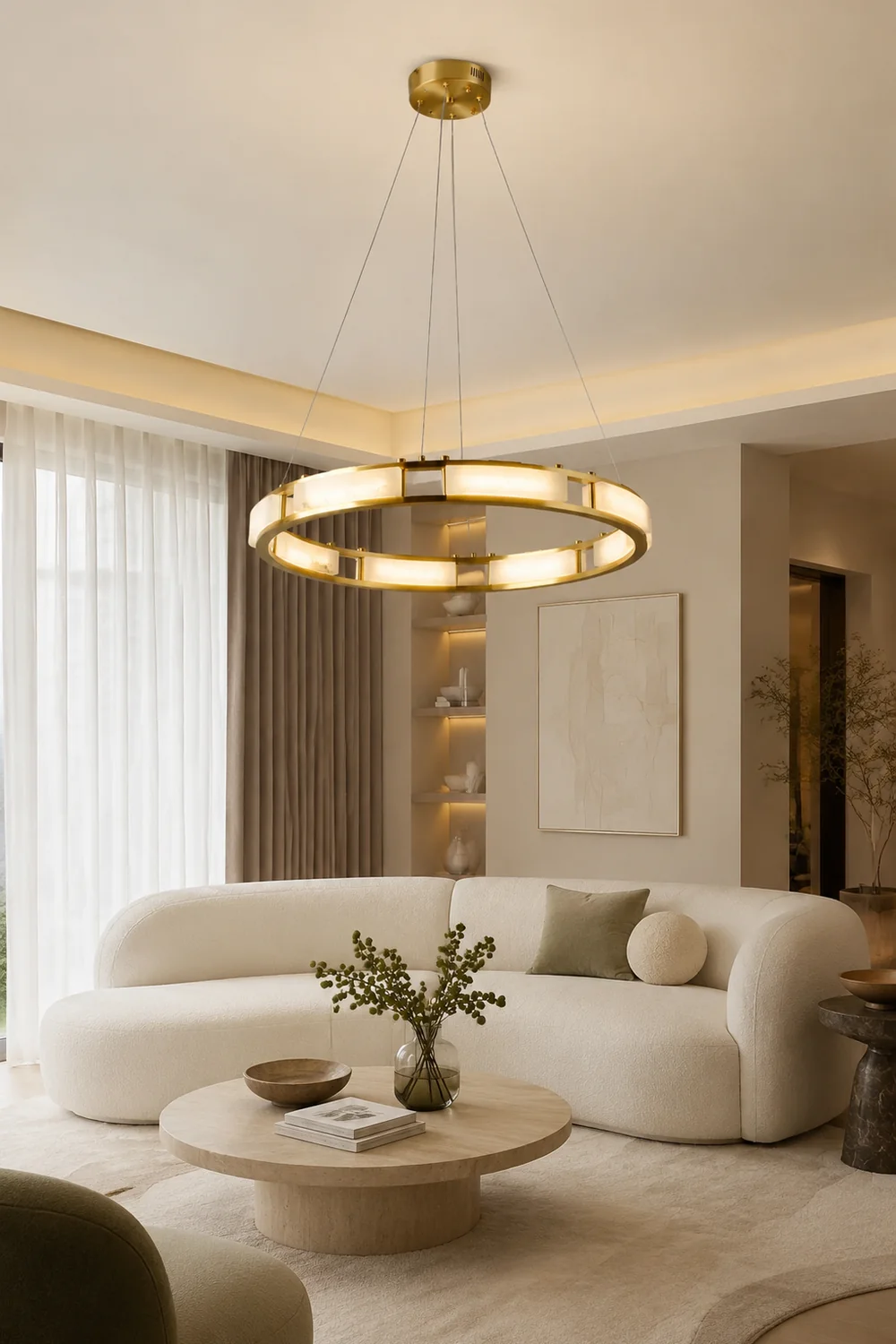 Qatar Alabaster Chandelier - Lumpaz
