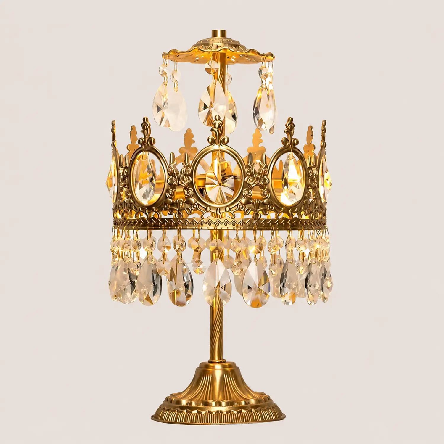 Vintage Crystal Table Light - Lumpaz