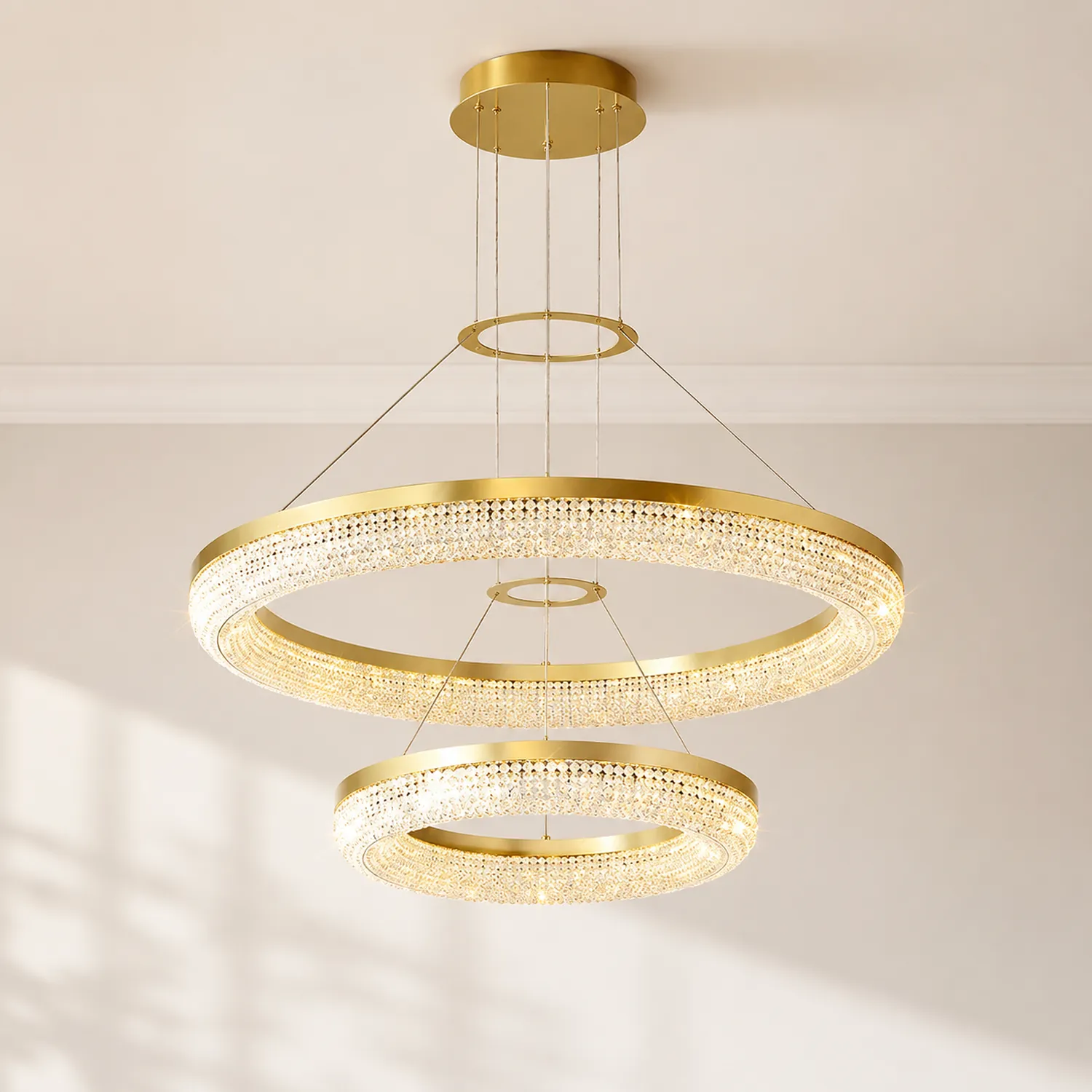 Round Ring Crystal Chandeliers - Lumpaz
