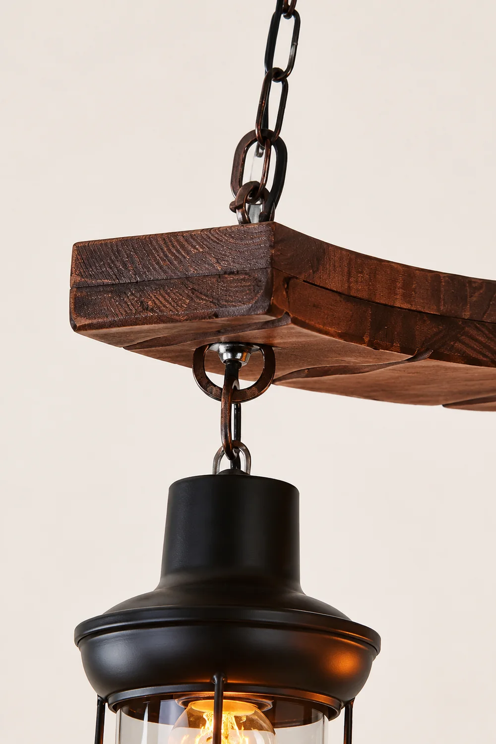 Retro Boat Wood Chandelier - Lumpaz