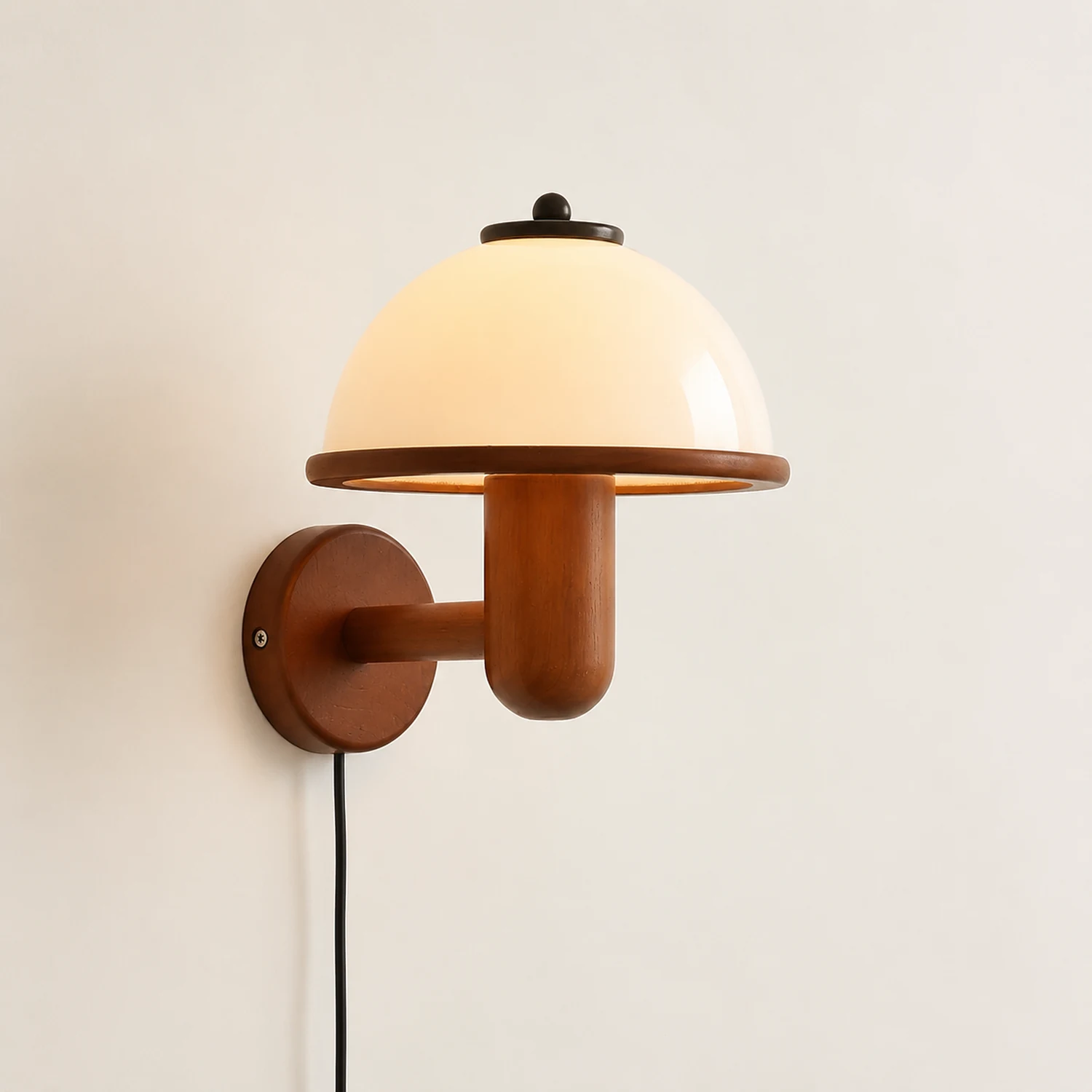 Mushroom Wood Wall Lamp - Lumpaz