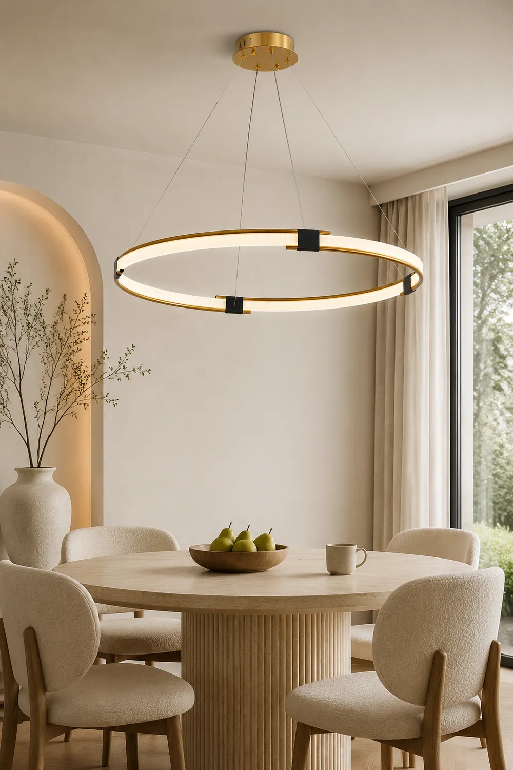 Gold Ring Chandelier - Lumpaz