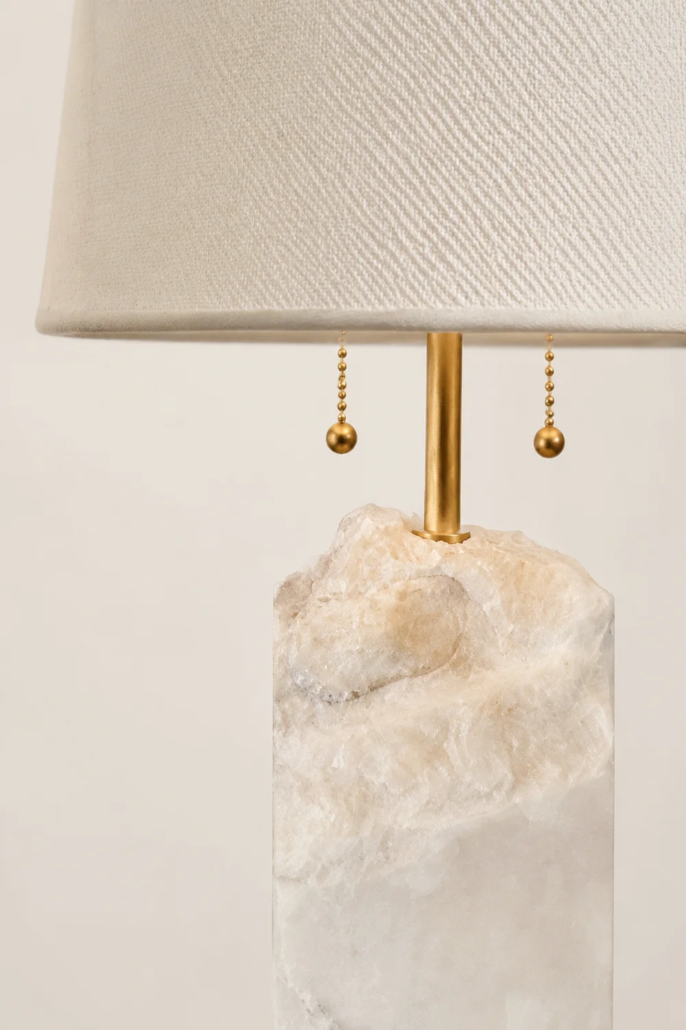 Raw Alabaster Table Lamp - Lumpaz