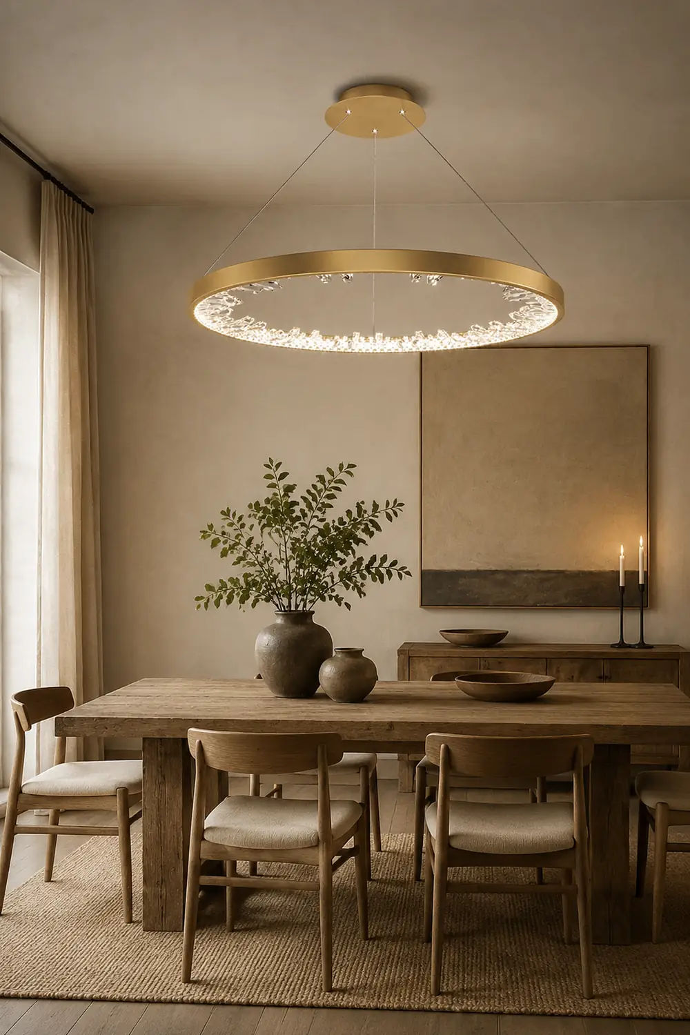 Luxury Circle Crystal Chandelier - Lumpaz