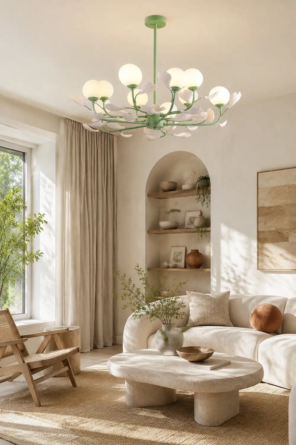 Opal Glass Chandelier - Lumpaz