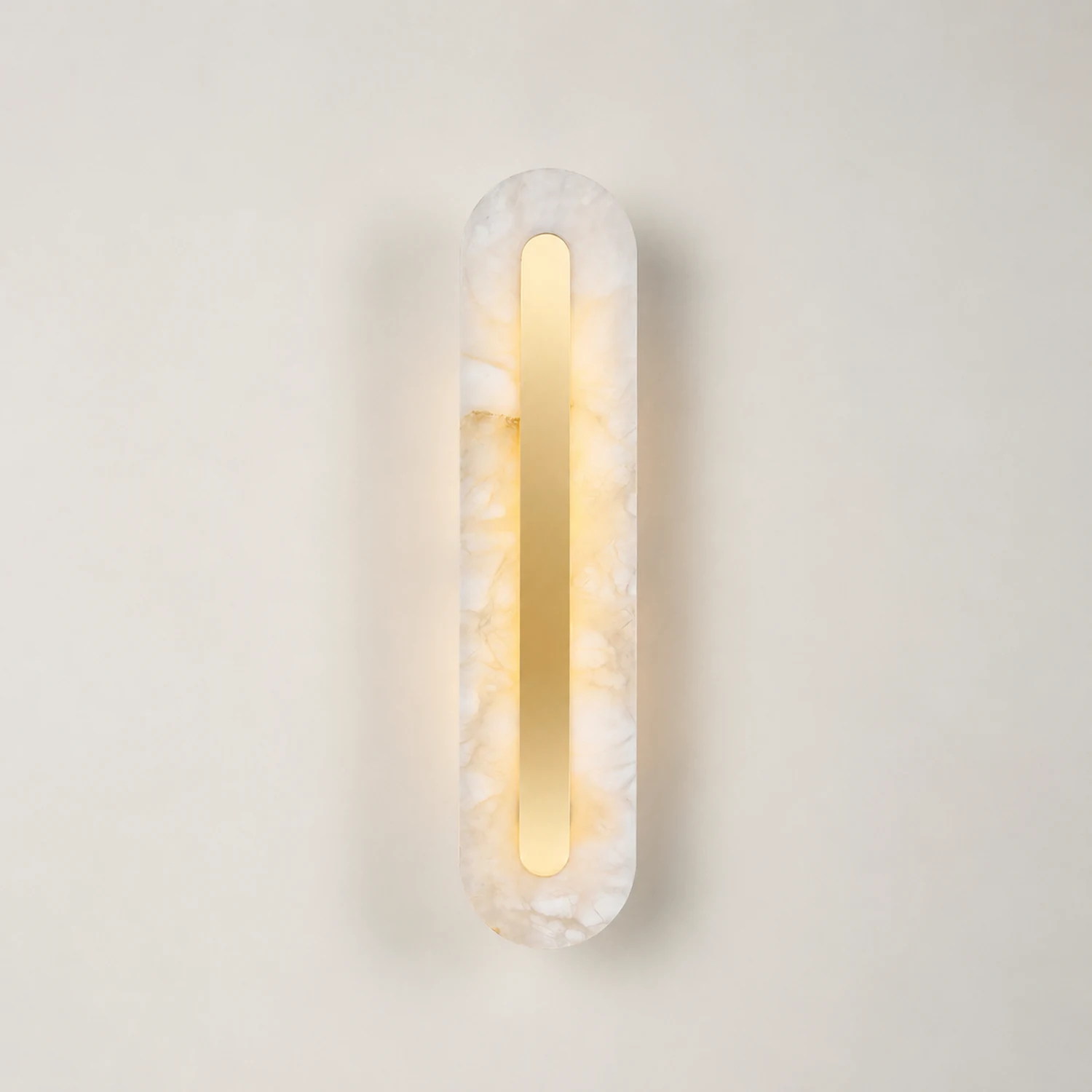 Alabaster Rounded Wall Light - Lumpaz