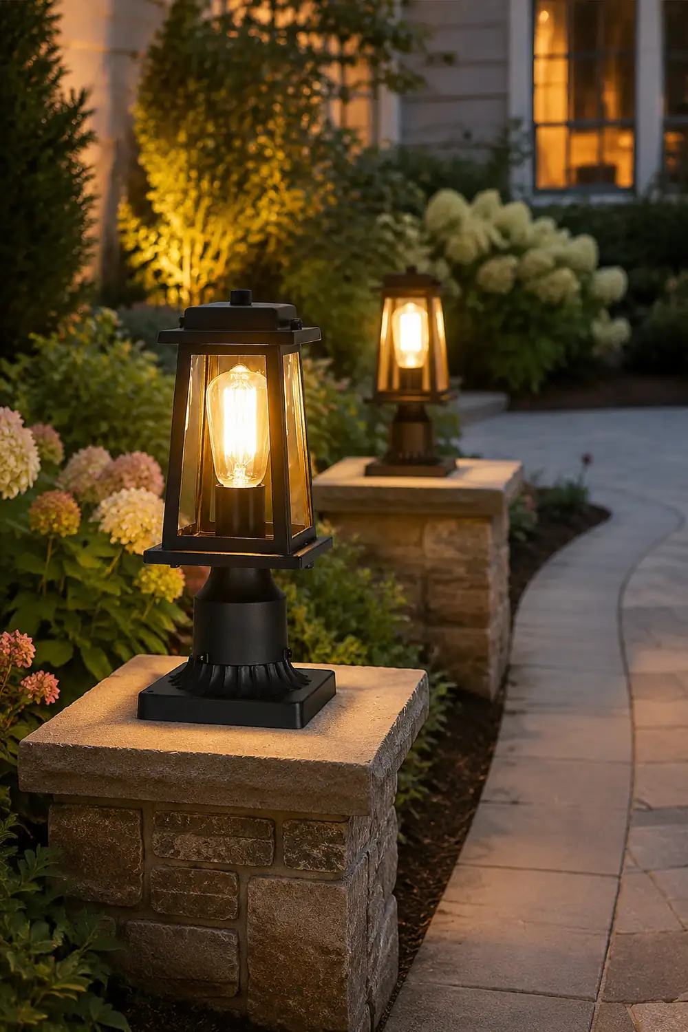 Outdoor Lantern Post Lights - Lumpaz